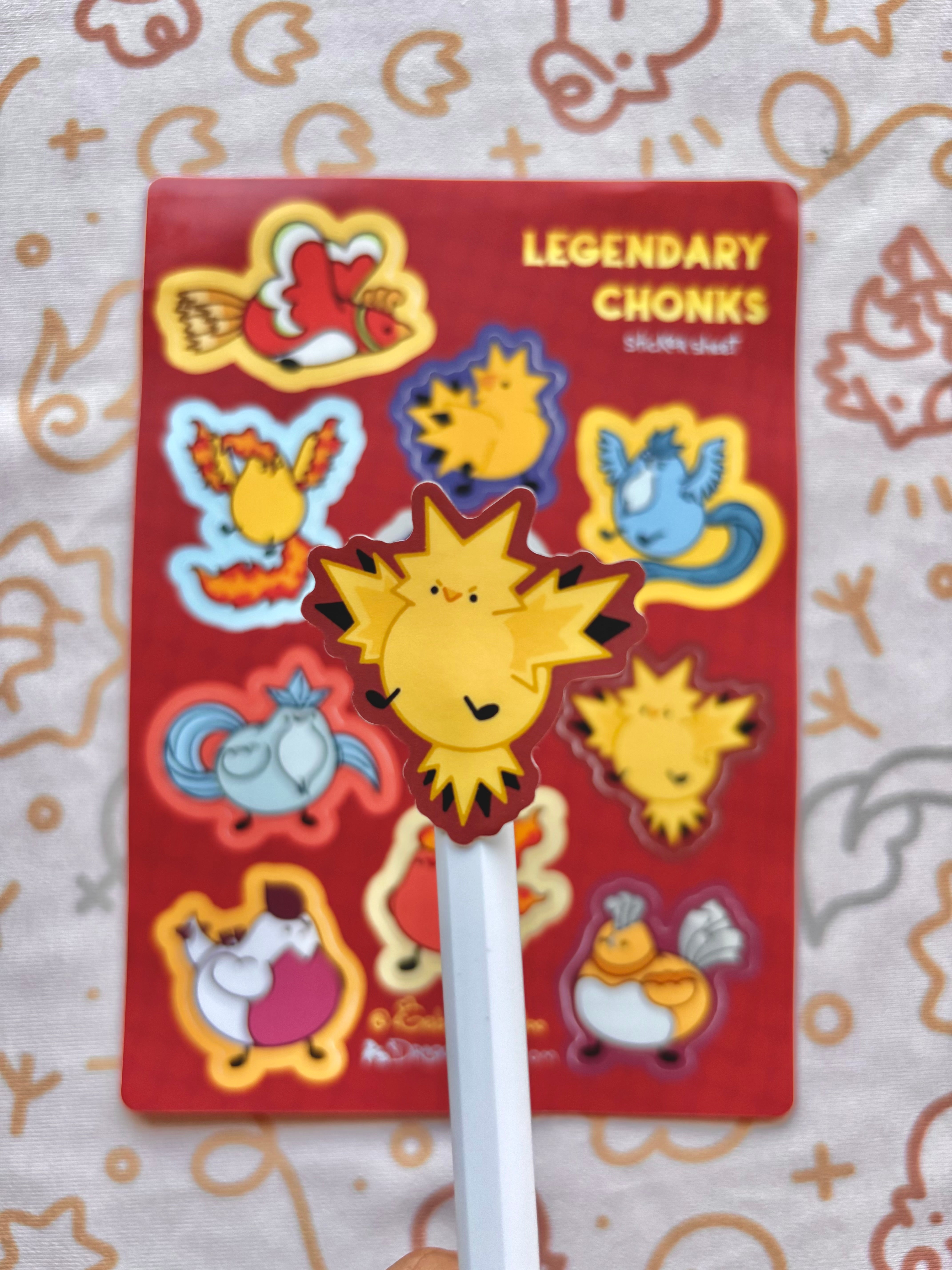 Legendary Chonks Vinyl Sticker Sheet