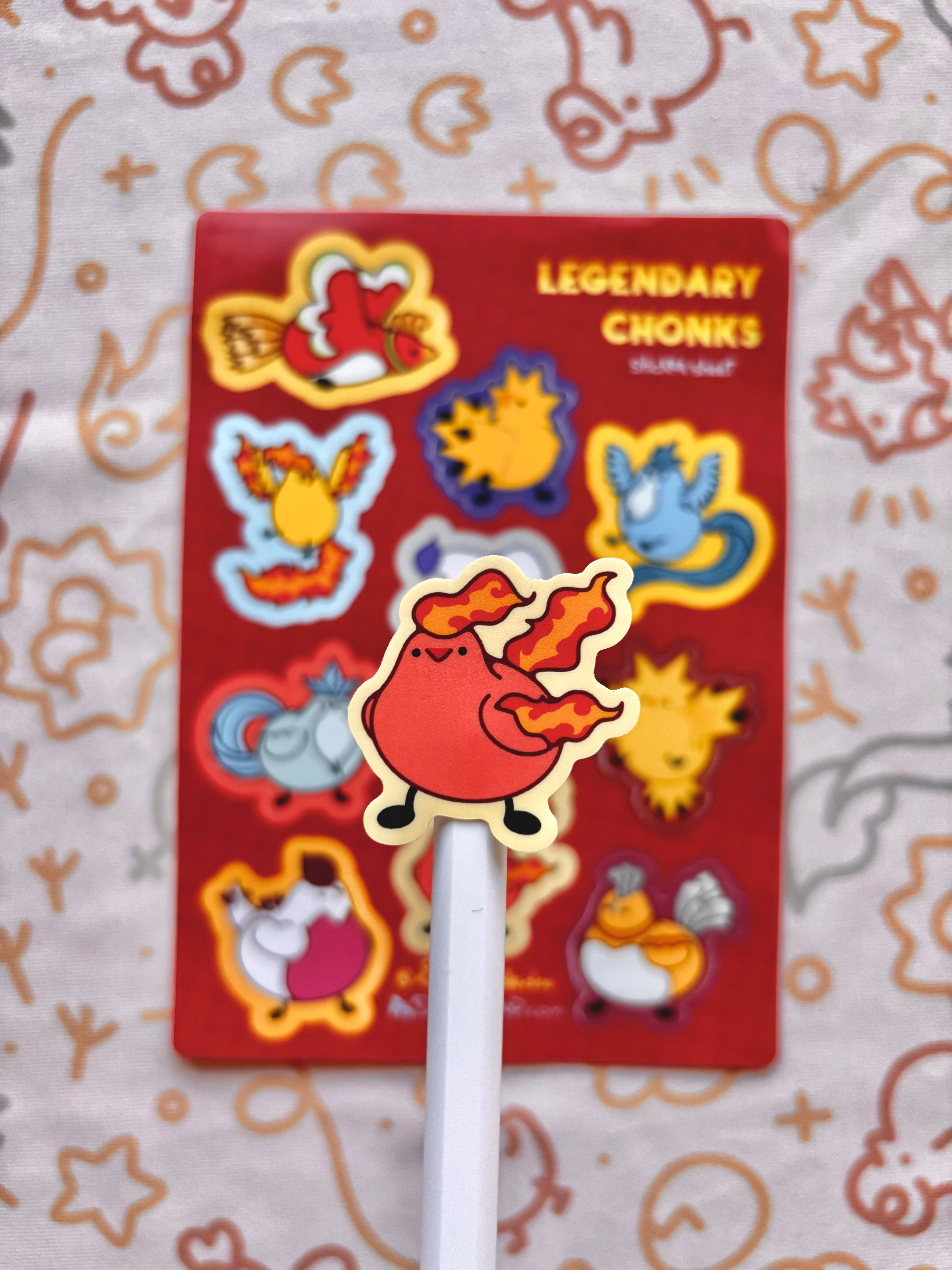 Legendary Chonks Vinyl Sticker Sheet
