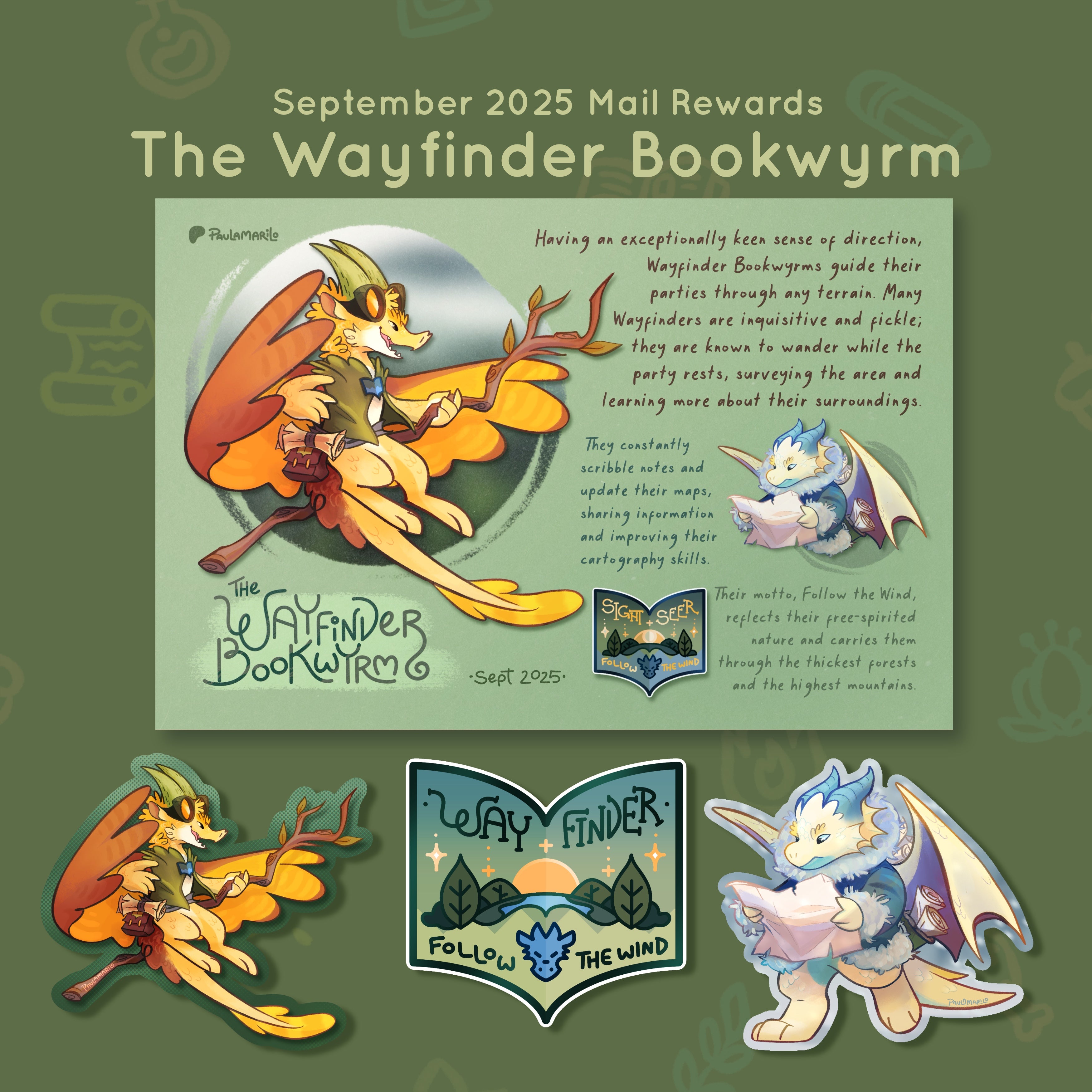 El Gusano de Biblioteca de Wayfinder - Recompensas de septiembre de 2025