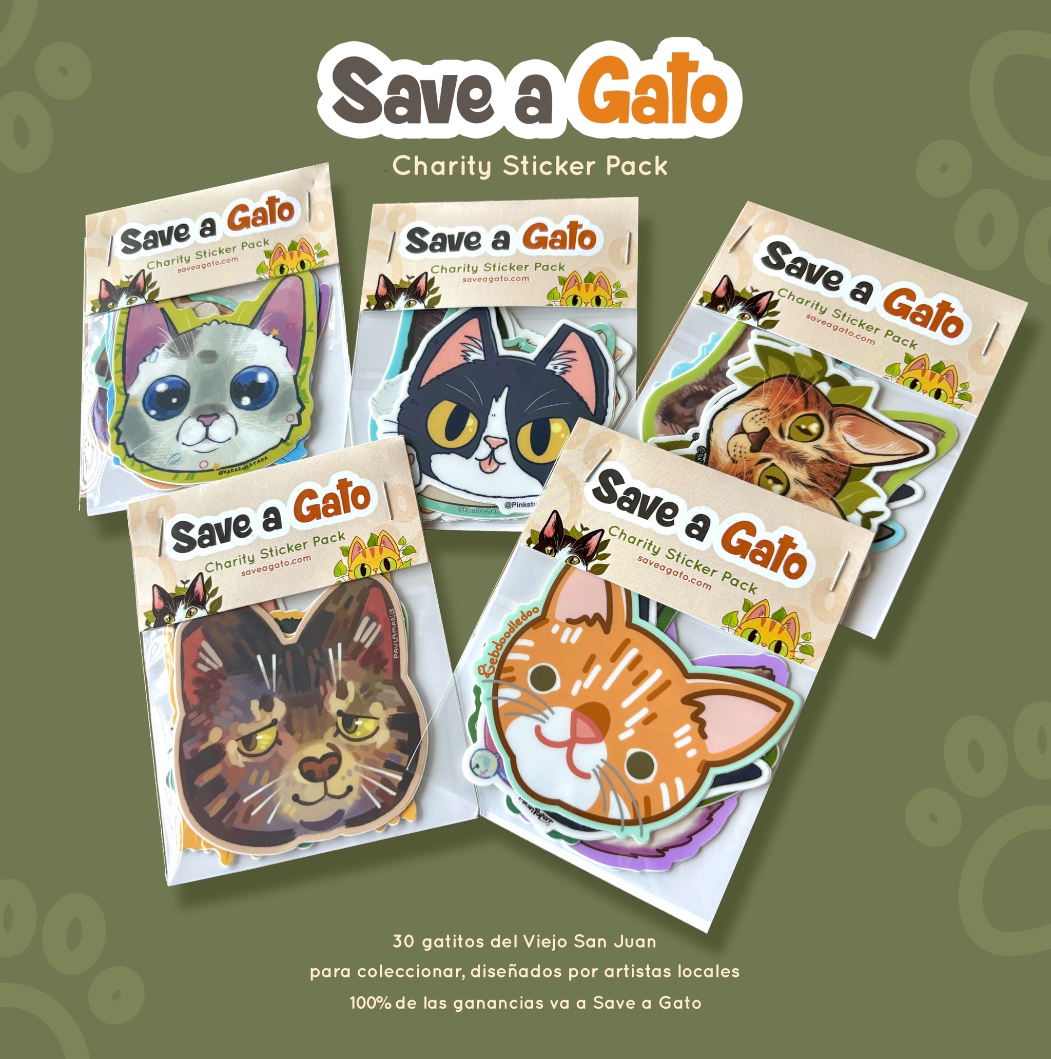 Sticker Pack - Save a Gato