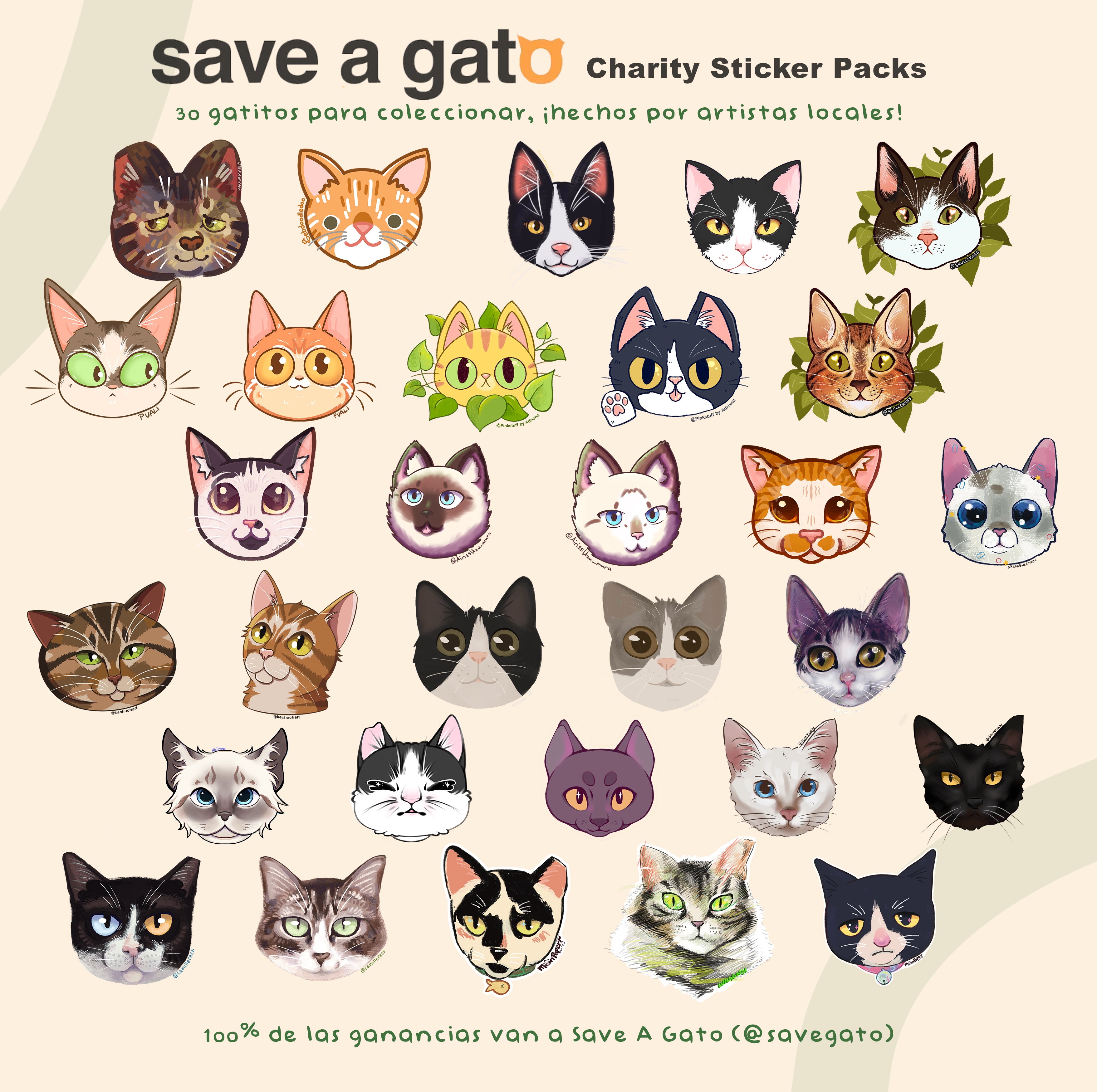 Sticker Pack - Save a Gato
