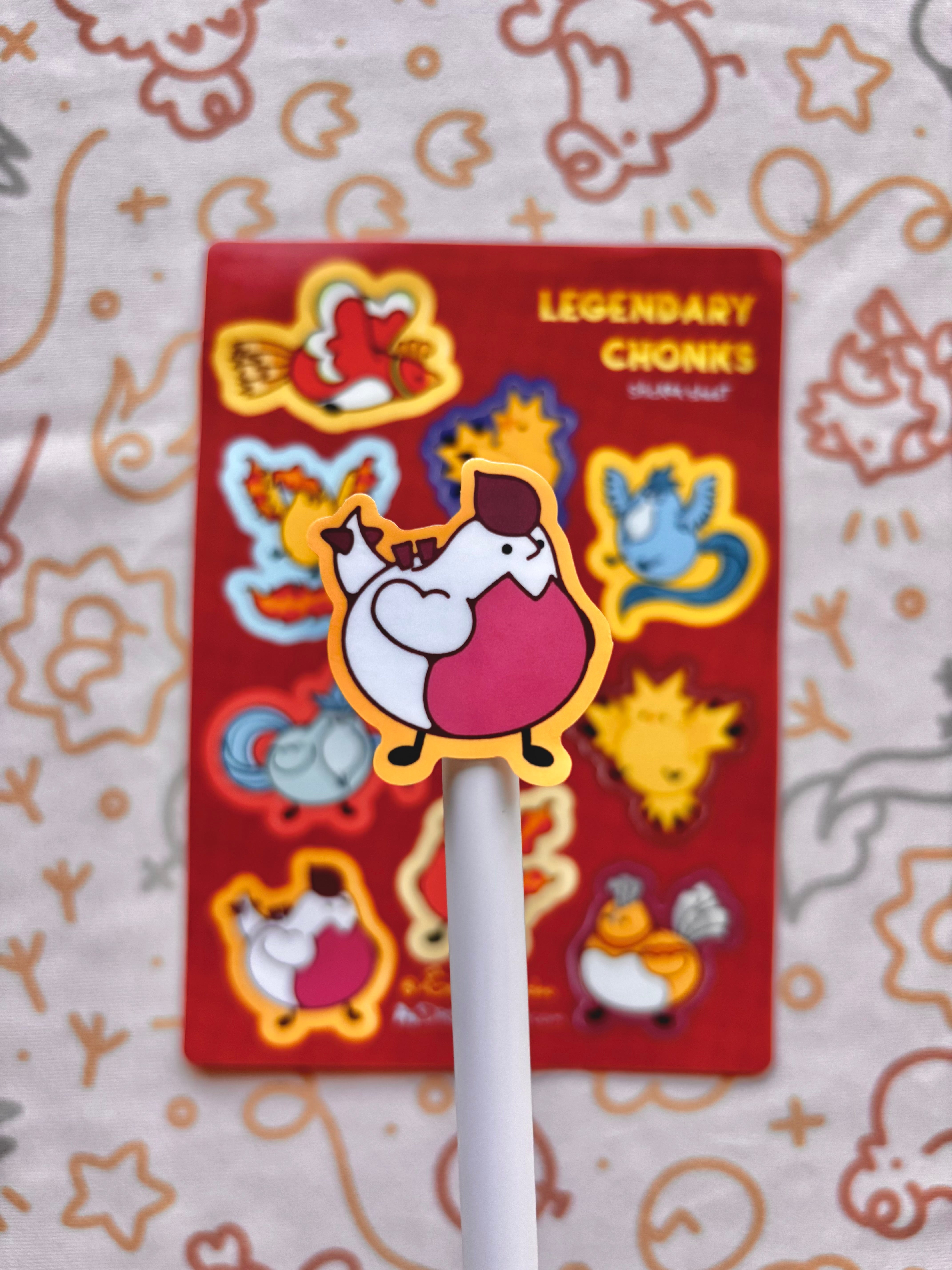 Legendary Chonks Vinyl Sticker Sheet