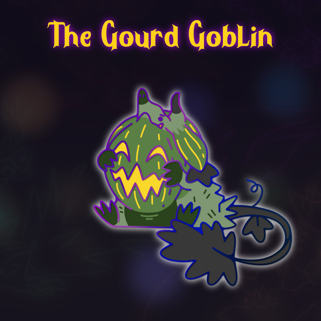 Rainbow Goblin Glowy Enamel Pin
