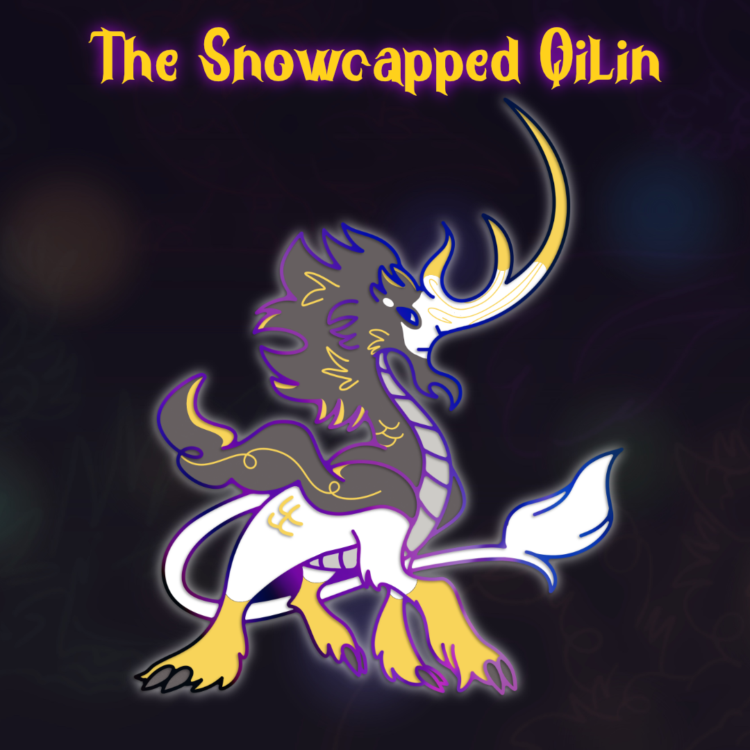 Rainbow Qilin Glowy Enamel Pin