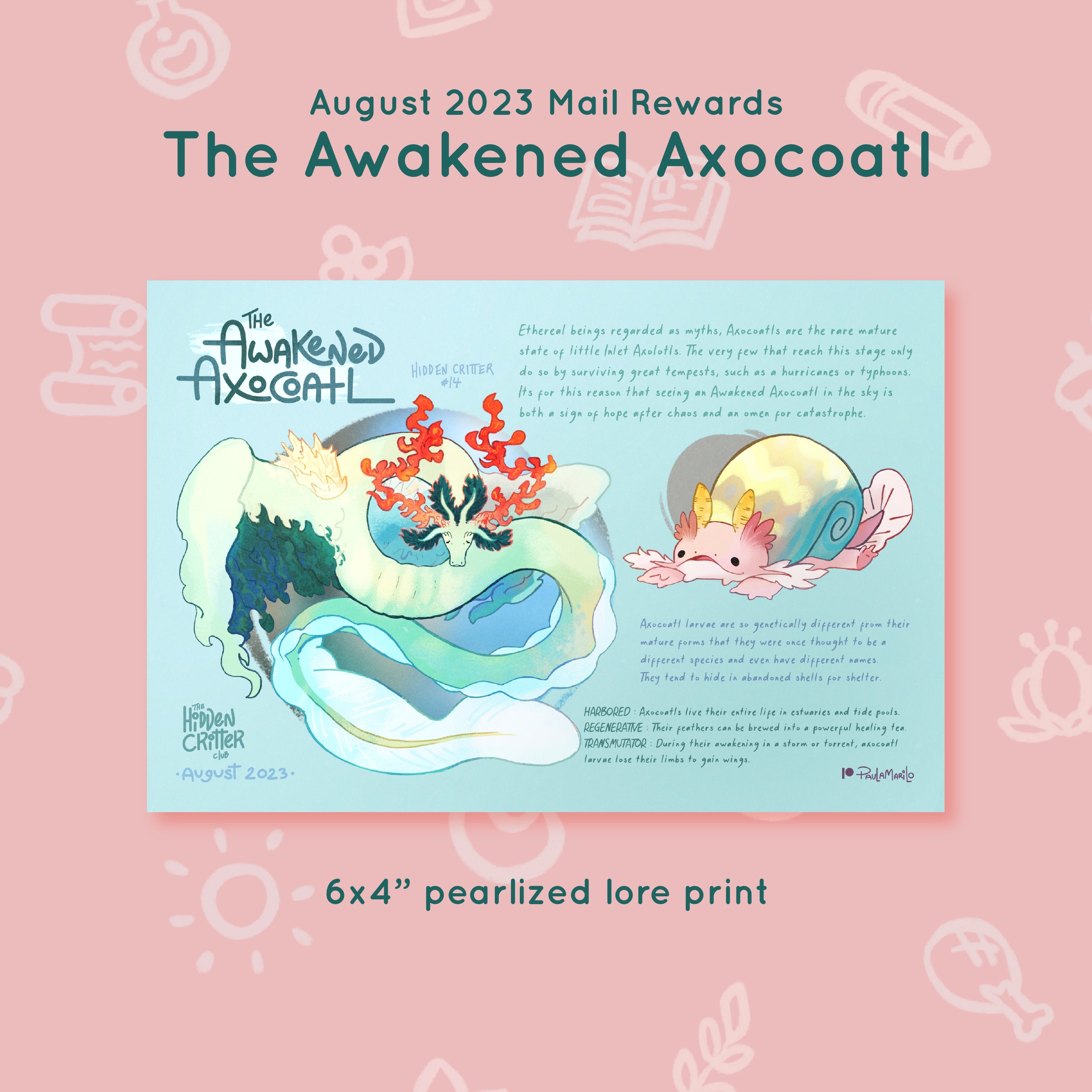 Critter n.º 14 - Axocoatl Despertado - Recompensas de agosto de 2023