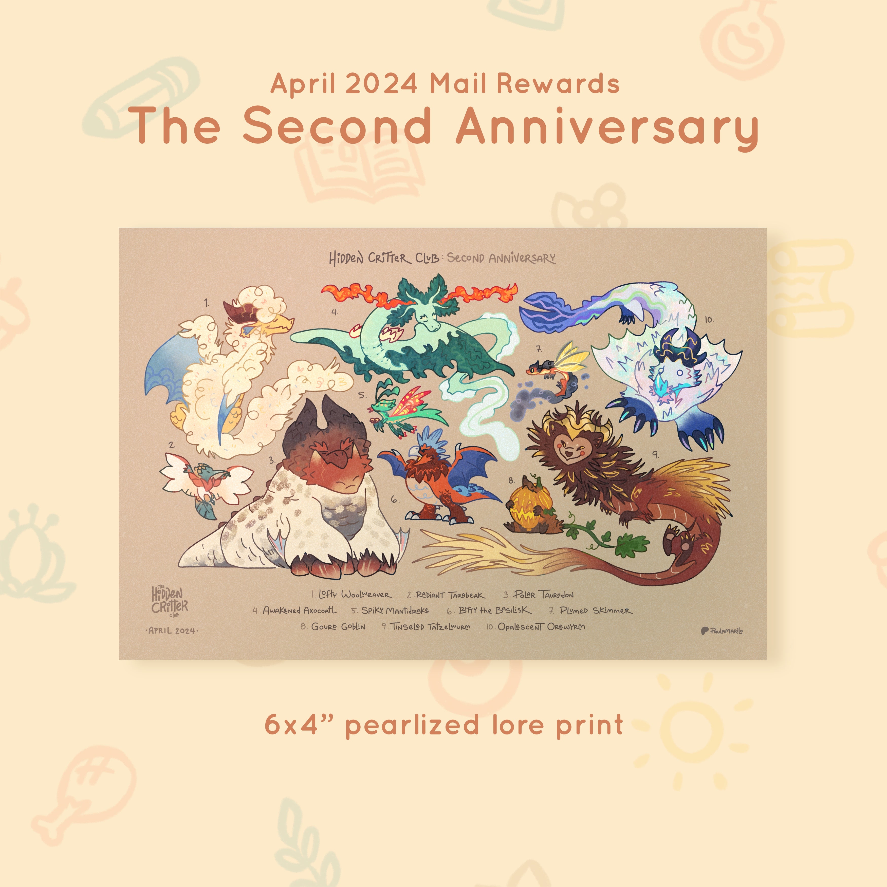 Segundo aniversario - Recompensas de abril de 2024