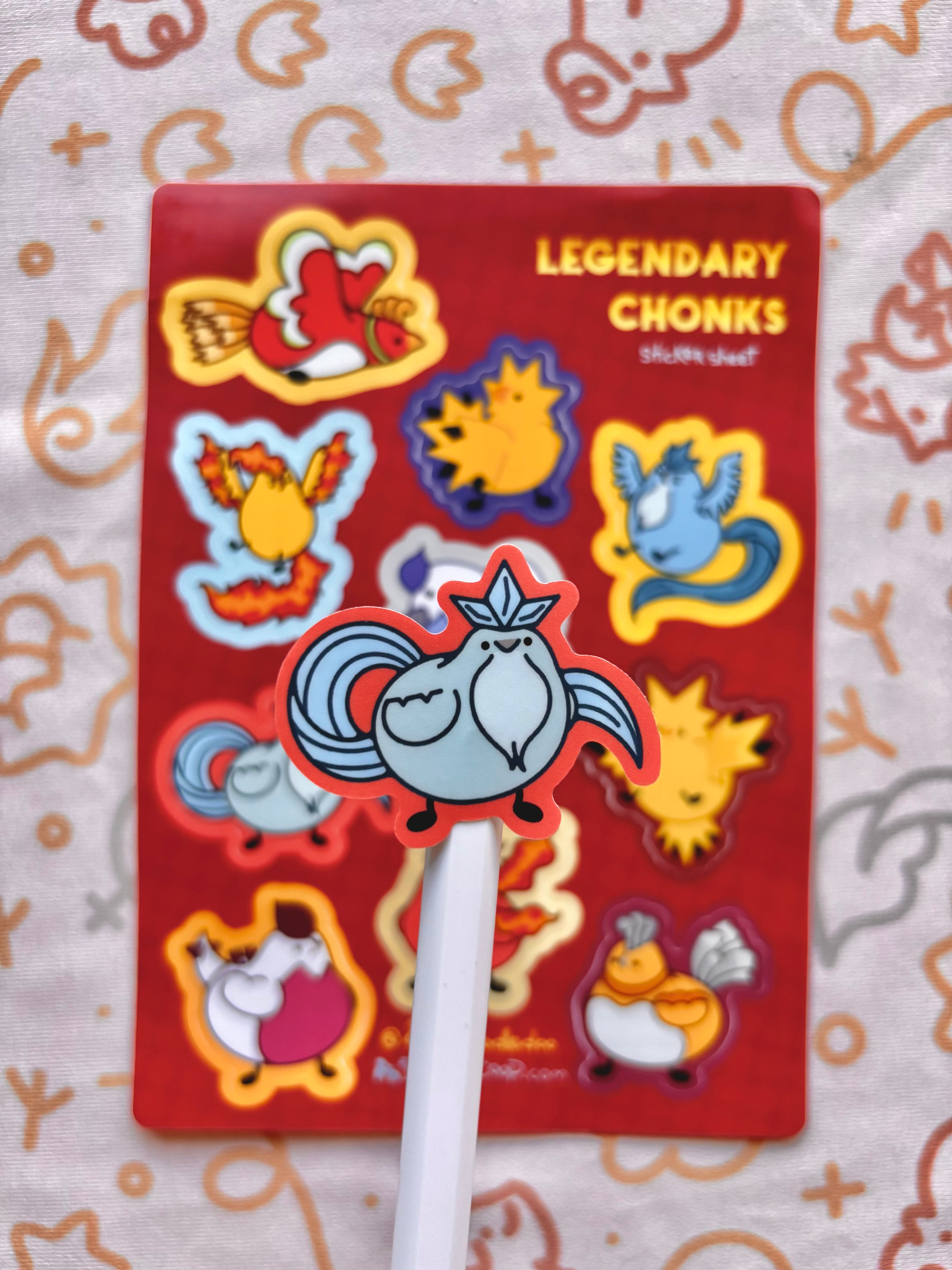 Legendary Chonks Vinyl Sticker Sheet