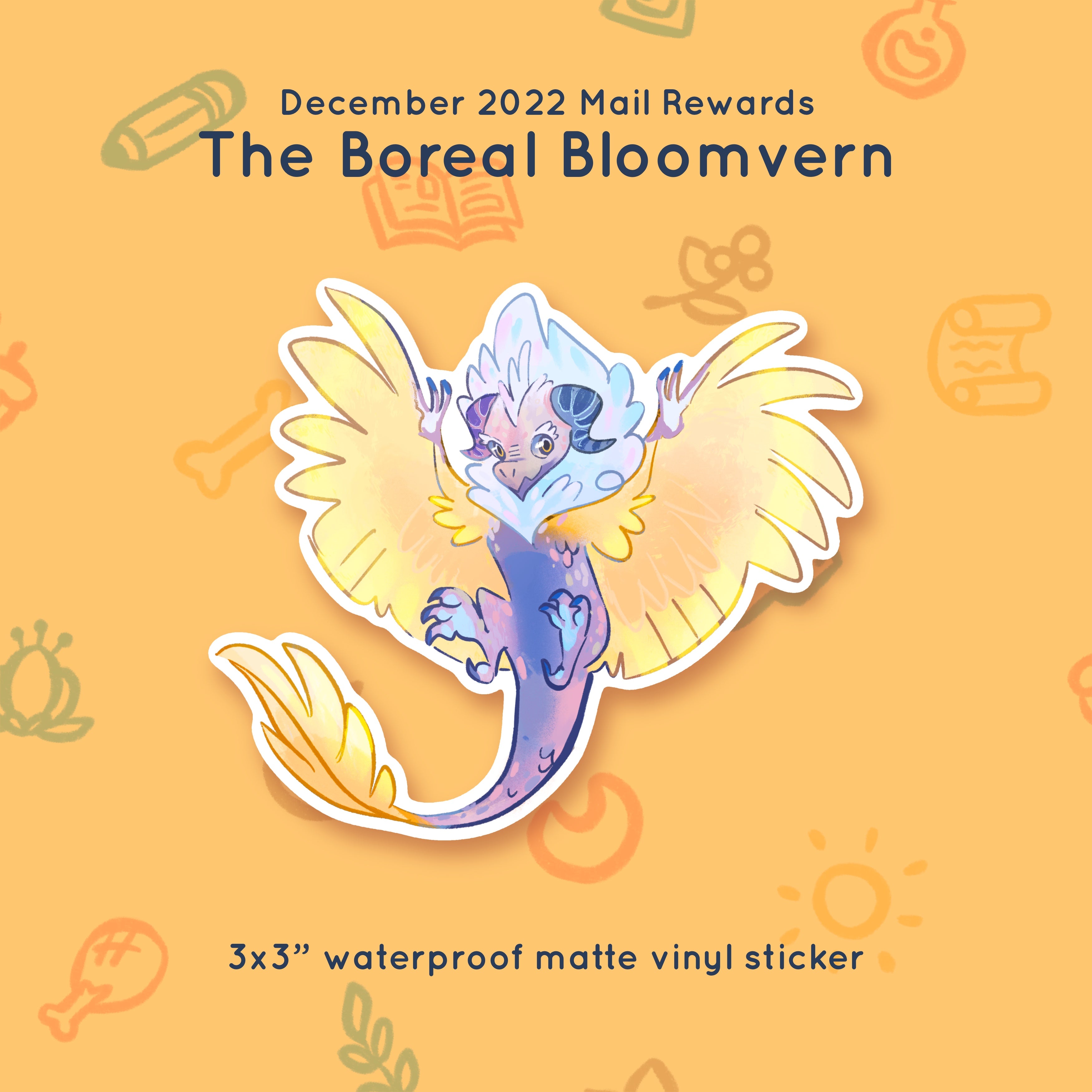 Criatura n.º 08 - Bloomvern Boreal - Recompensas de diciembre de 2022