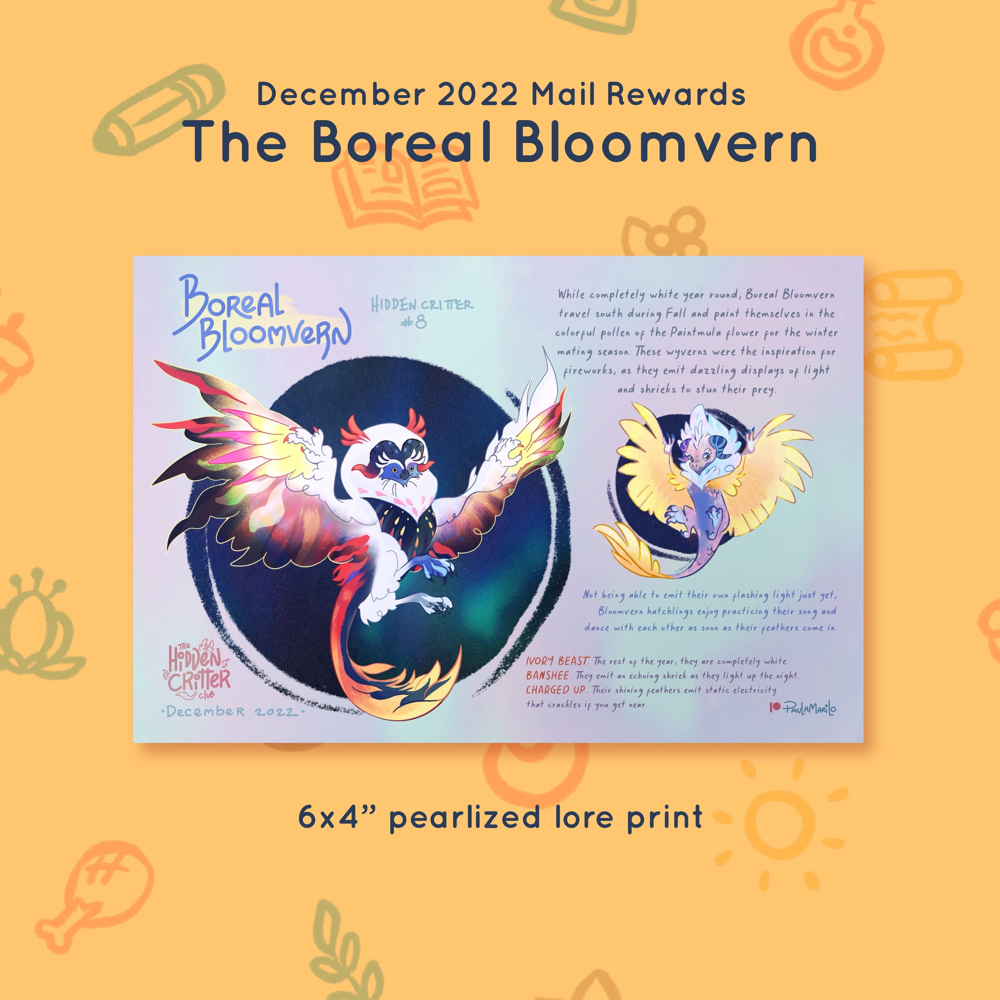 Criatura n.º 08 - Bloomvern Boreal - Recompensas de diciembre de 2022
