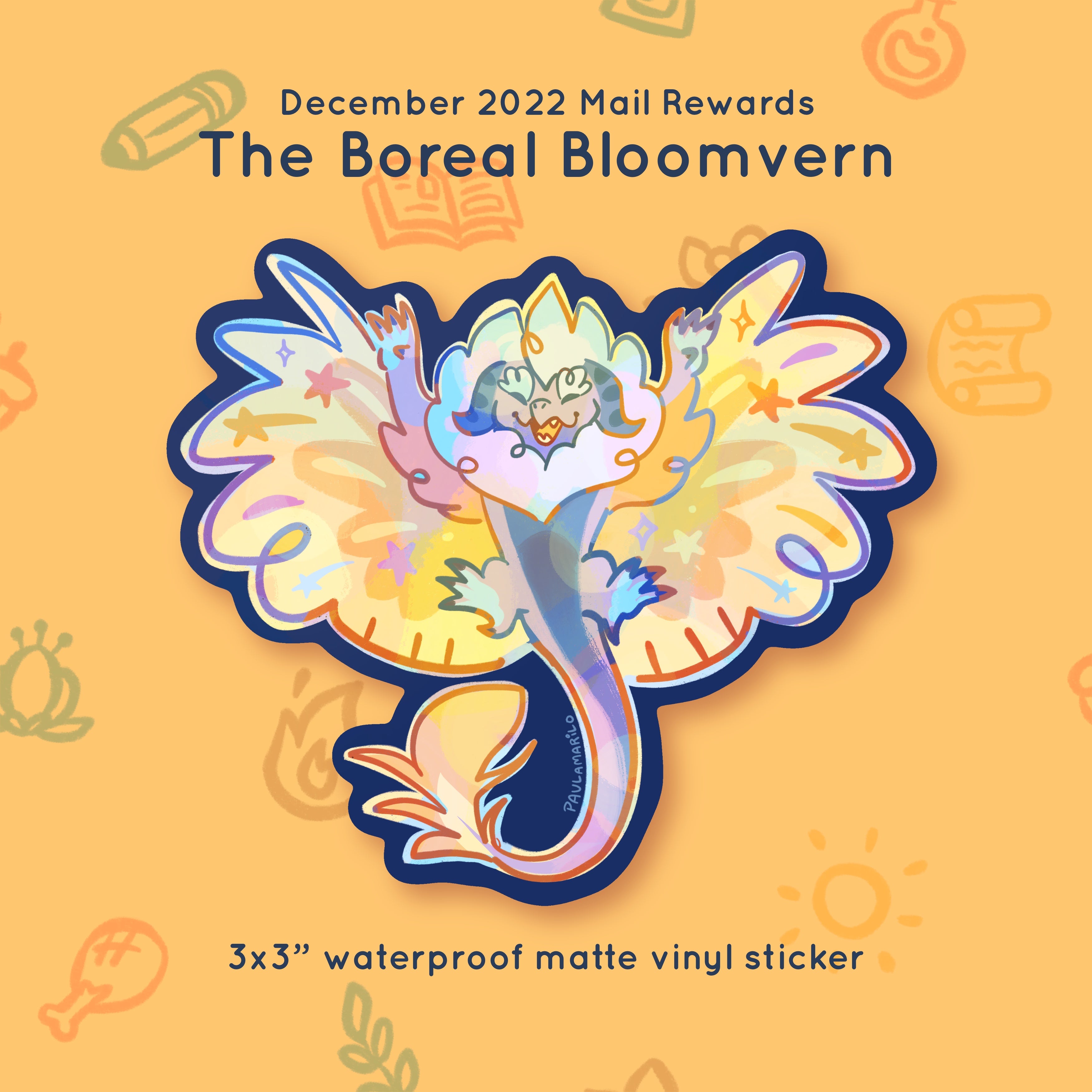Criatura n.º 08 - Bloomvern Boreal - Recompensas de diciembre de 2022