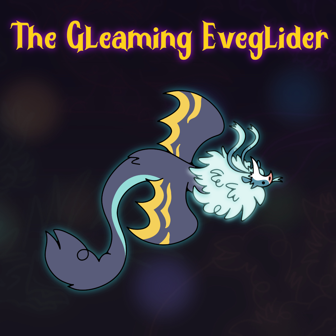 Gleaming Eveglider Glowy Enamel Pin