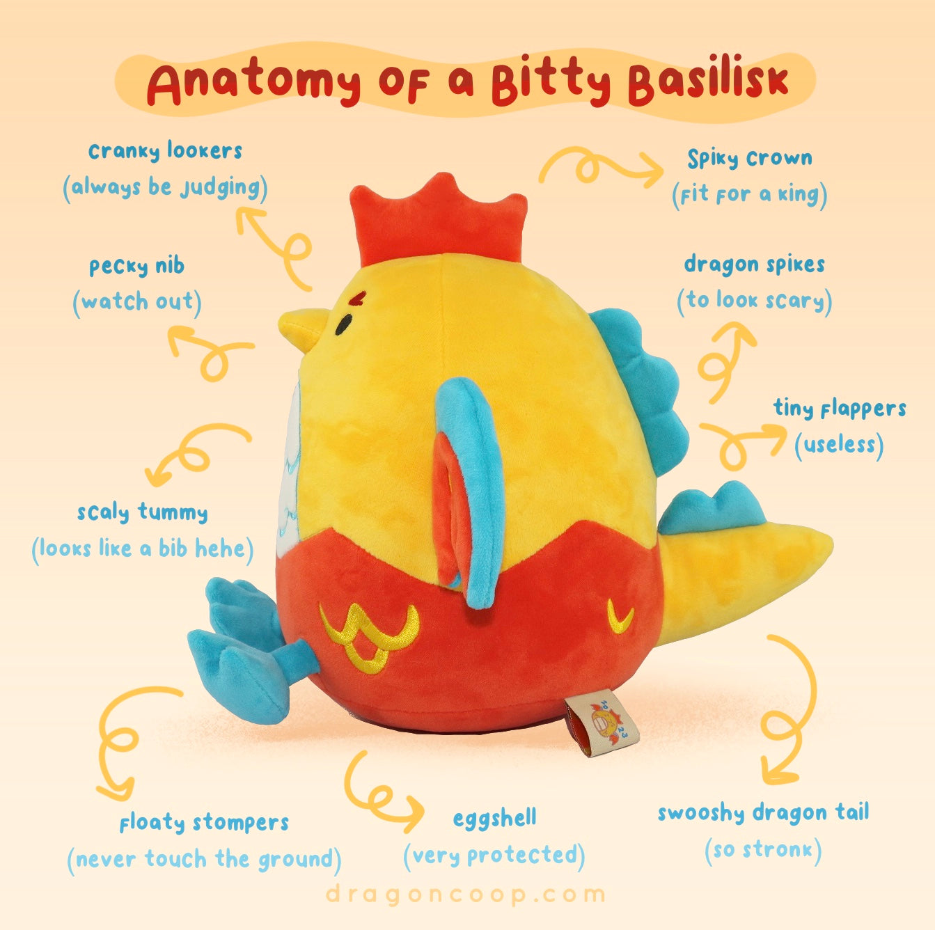 PRE-ORDER Bitty Basilisk Plush