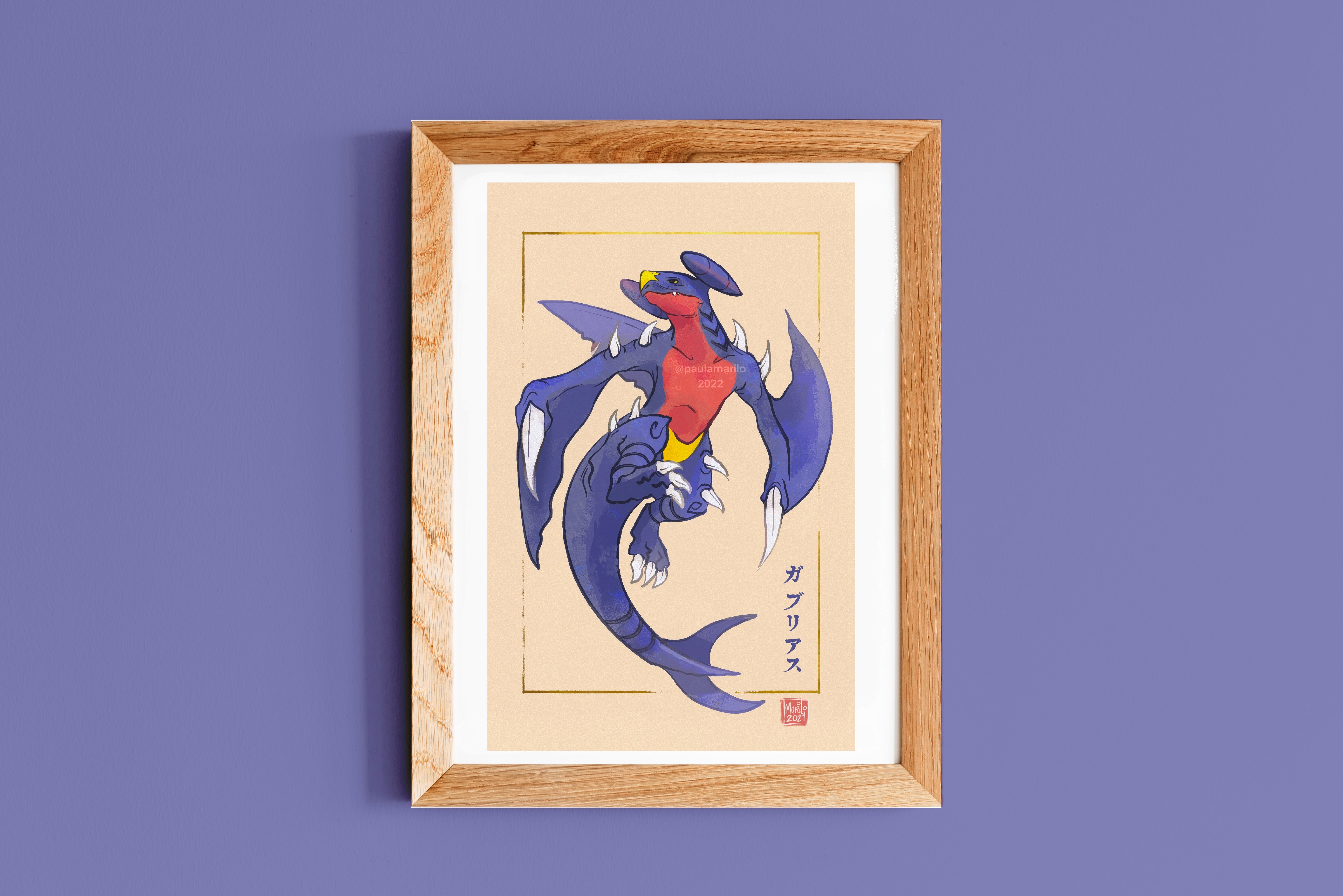 Garchomp Art Print