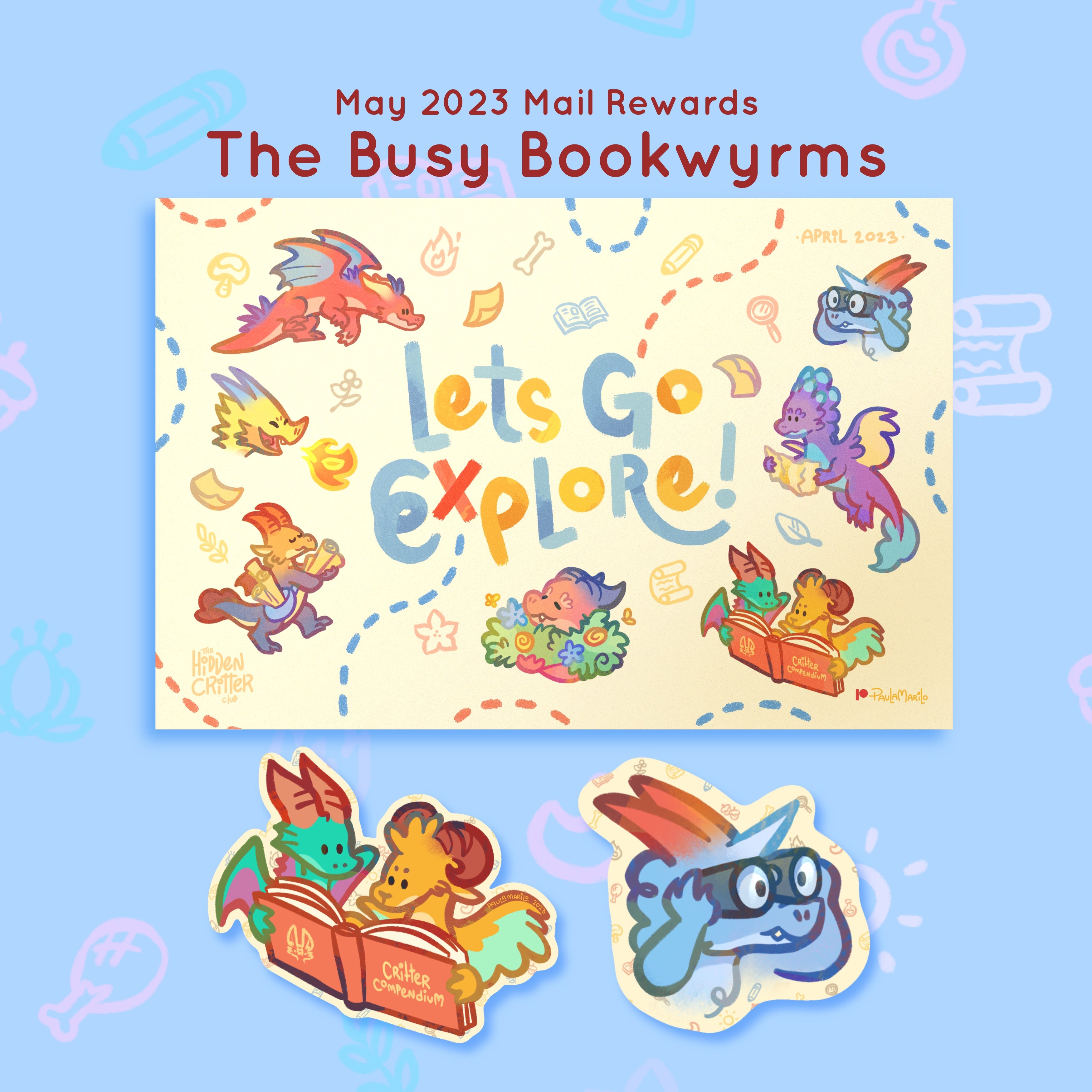 Bichito n.º 11.5 - Bibliófilo Ocupado - Recompensas de mayo de 2023