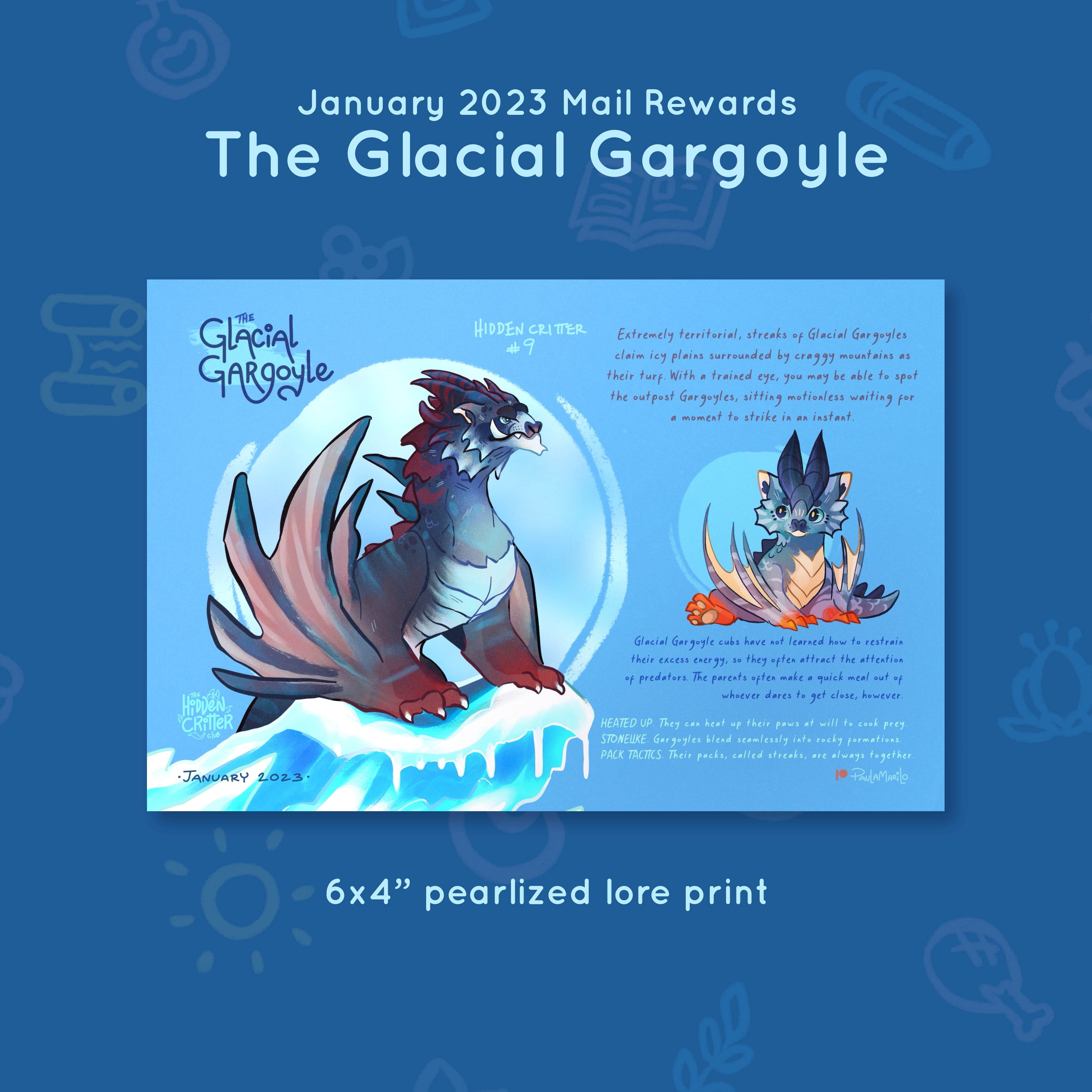 Bicho #09 - Gárgola Glacial - Recompensas de enero de 2023