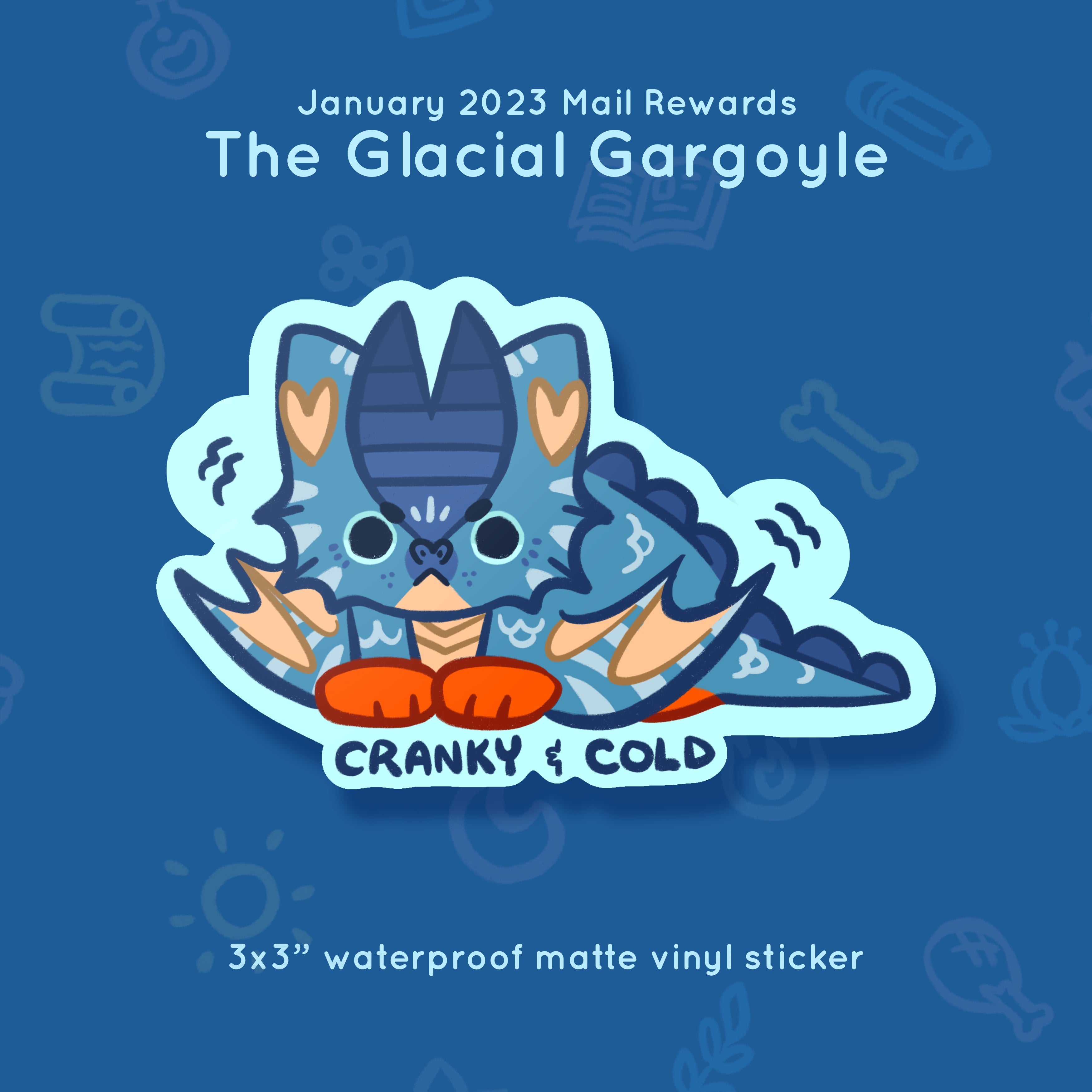 Bicho #09 - Gárgola Glacial - Recompensas de enero de 2023