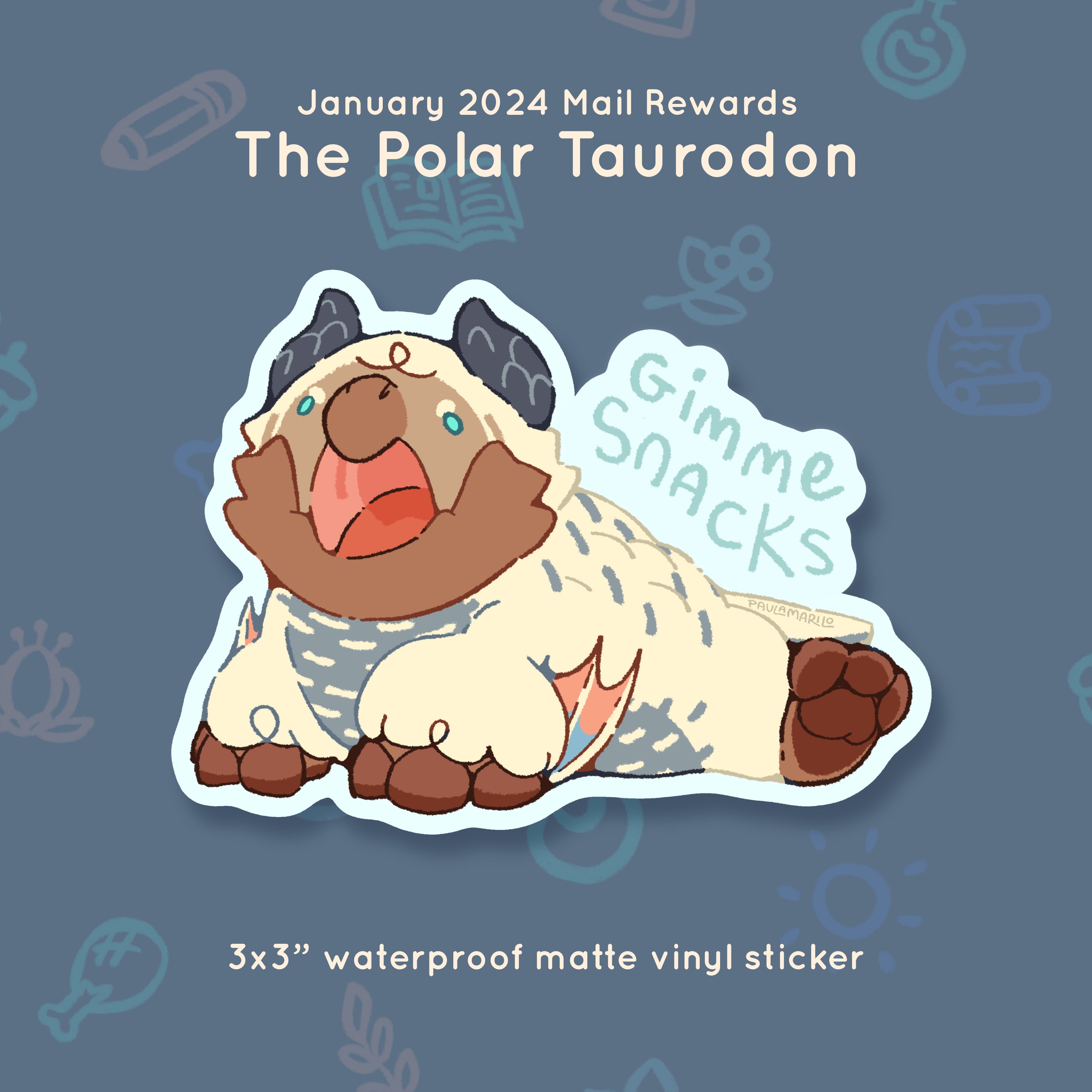 Critter #19 - Polar Taurodon - January 2024 Rewards