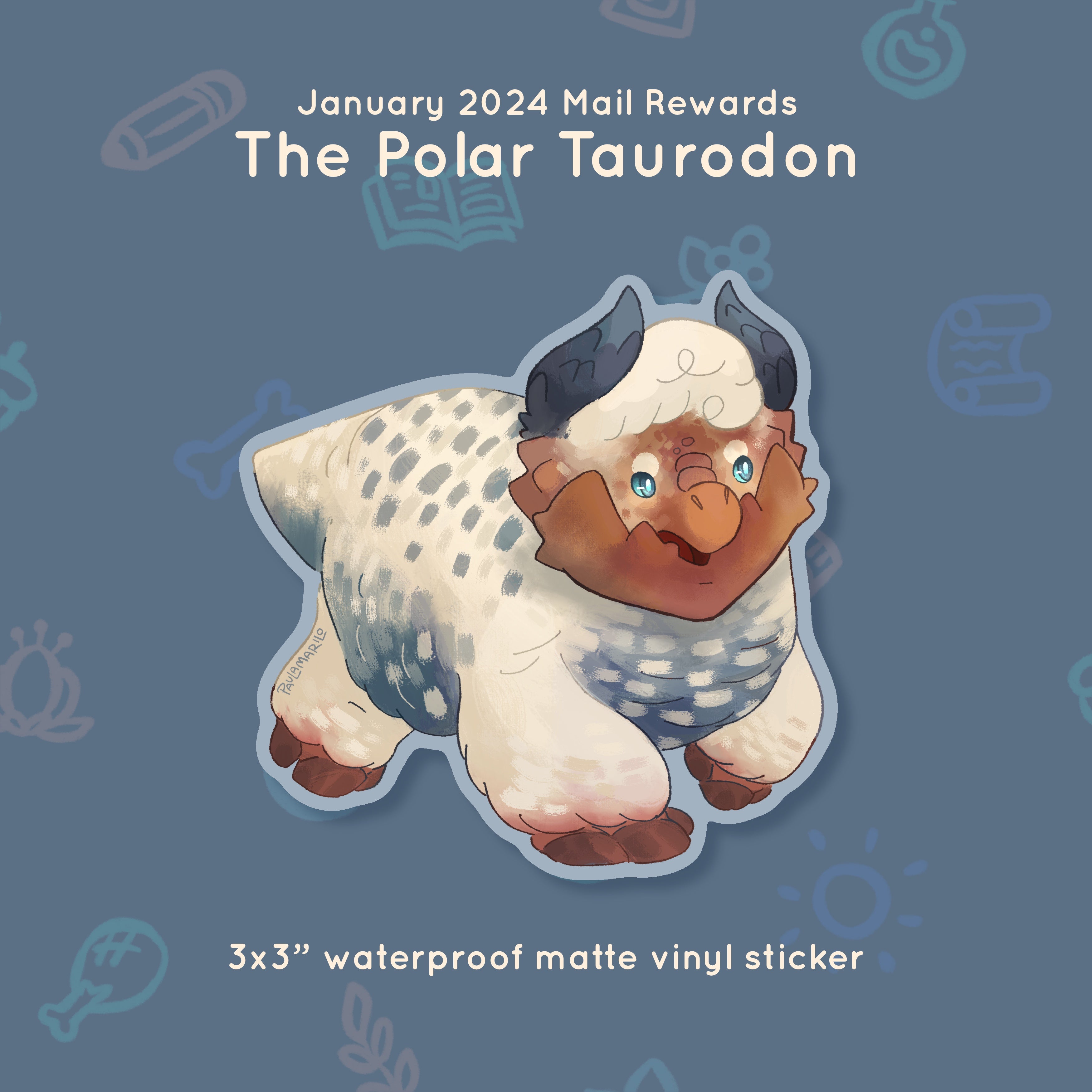 Critter #19 - Polar Taurodon - January 2024 Rewards