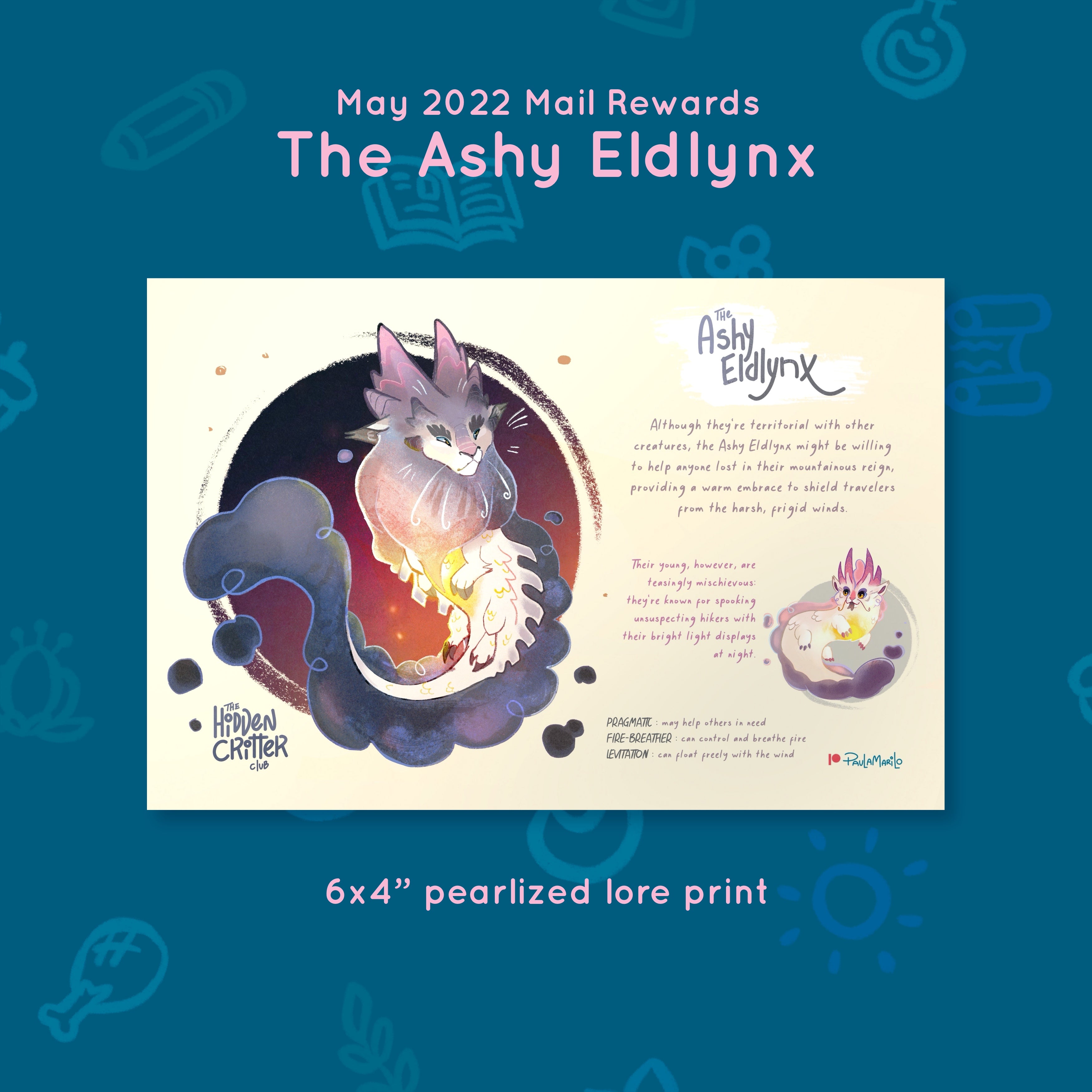Bicho #01 - Lince Cenizo (Ashy Eldlynx) - Recompensas de mayo de 2022