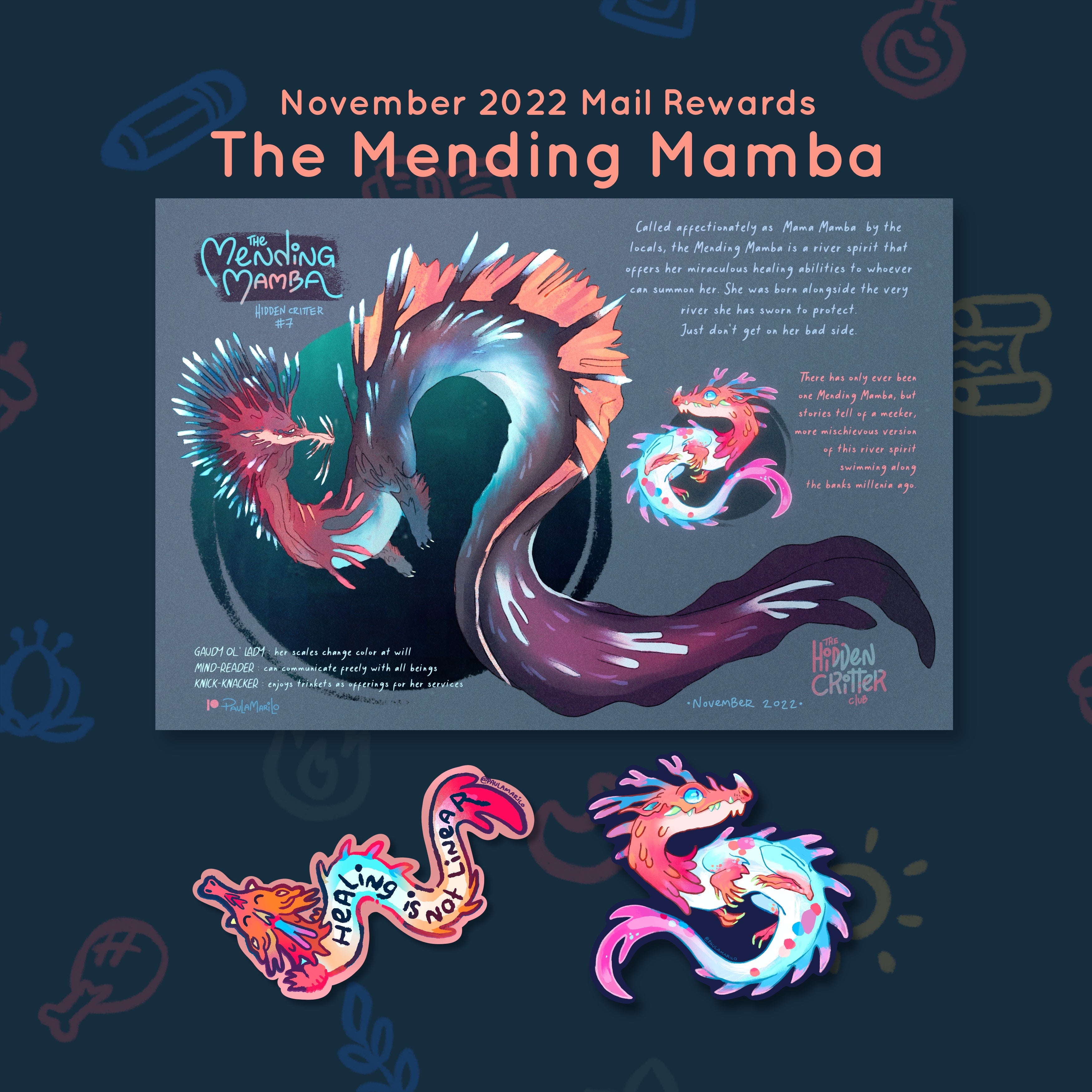 Bicho #07 - Mamba Remendadora - Recompensas de noviembre de 2022
