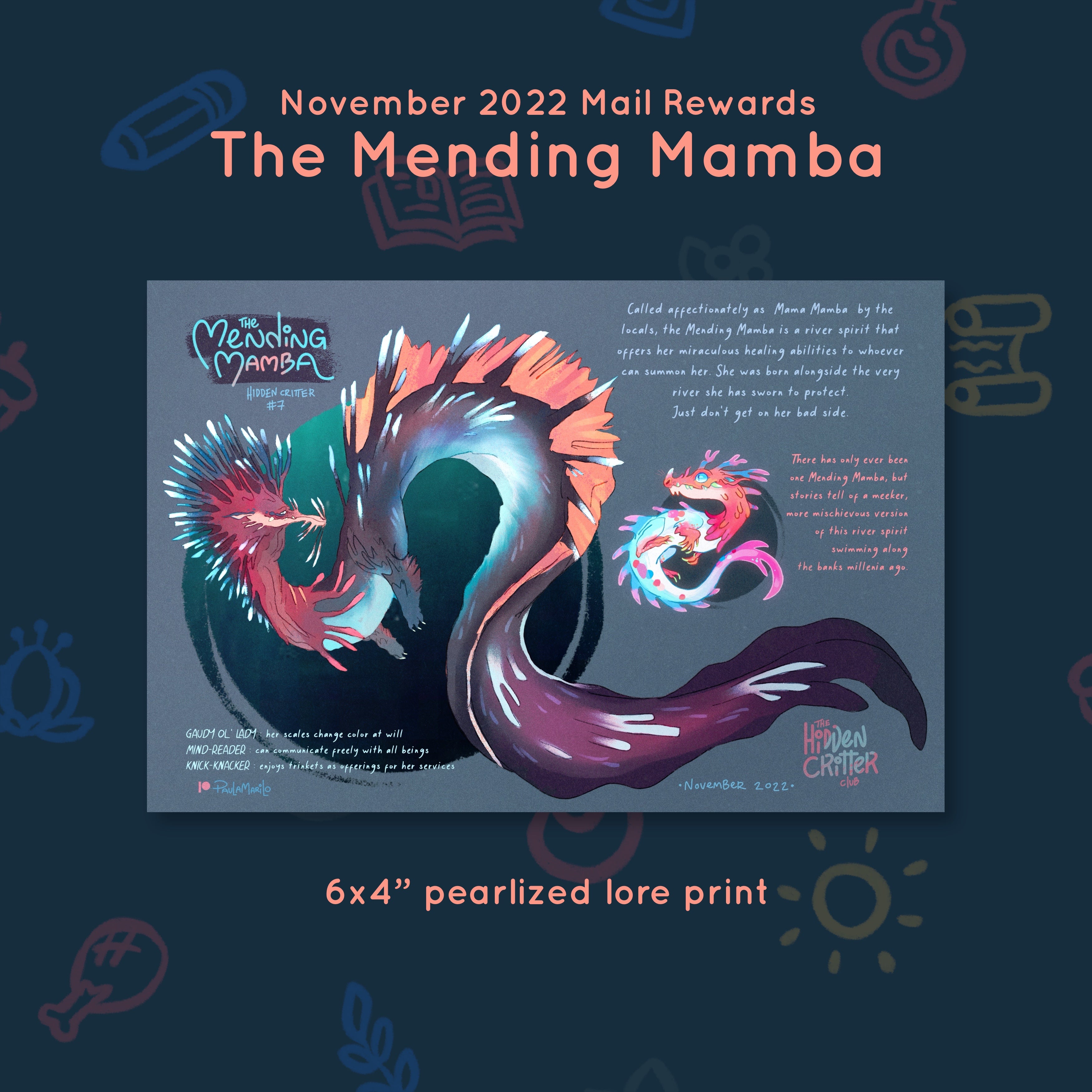 Bicho #07 - Mamba Remendadora - Recompensas de noviembre de 2022