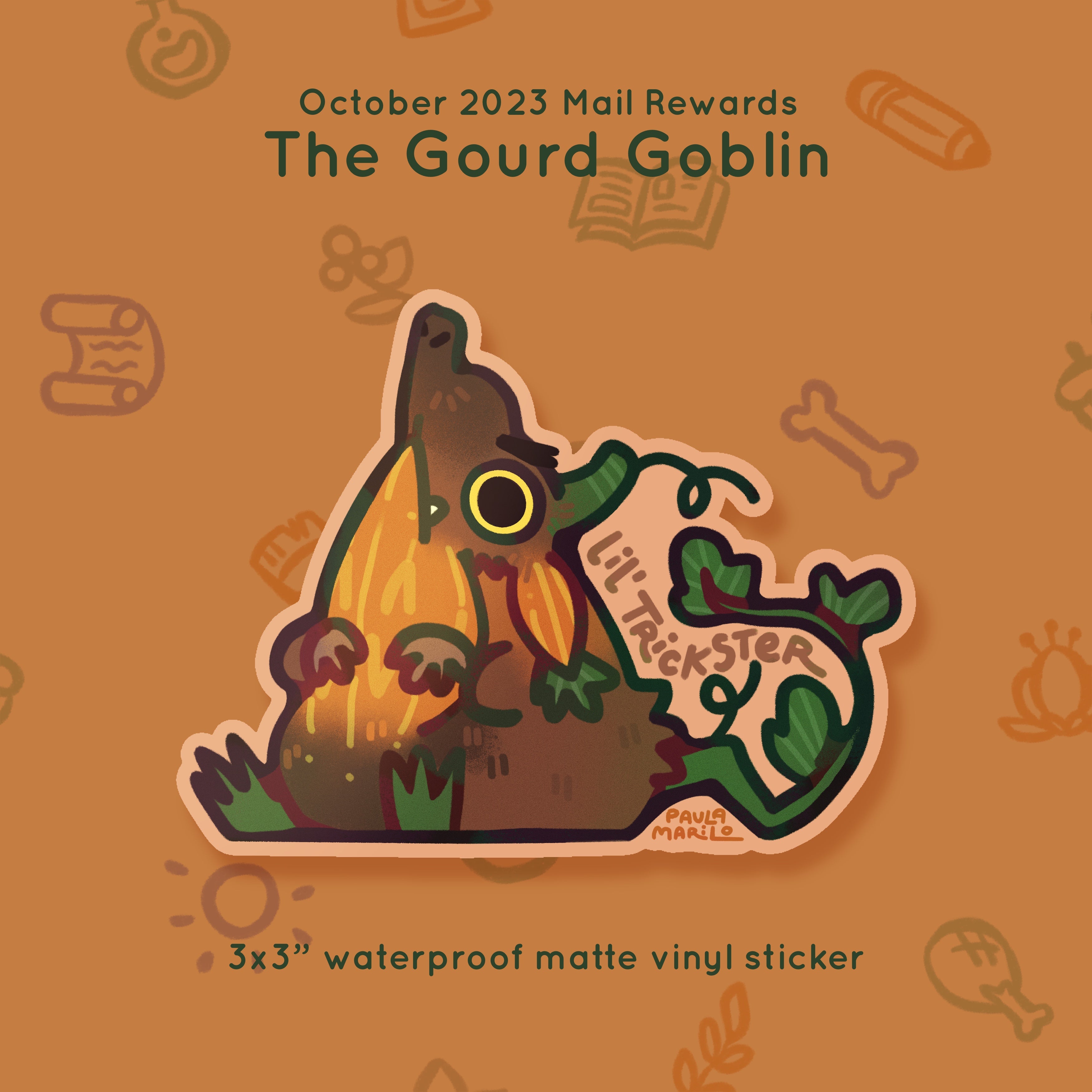 Bicho #16 - Duende Calabaza - Recompensas de octubre de 2023