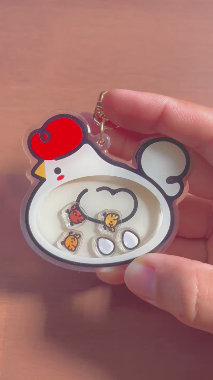 Mama Chook Shaker Keychain