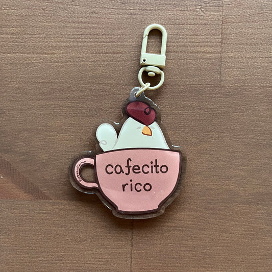 Cafecito Rico Keychain