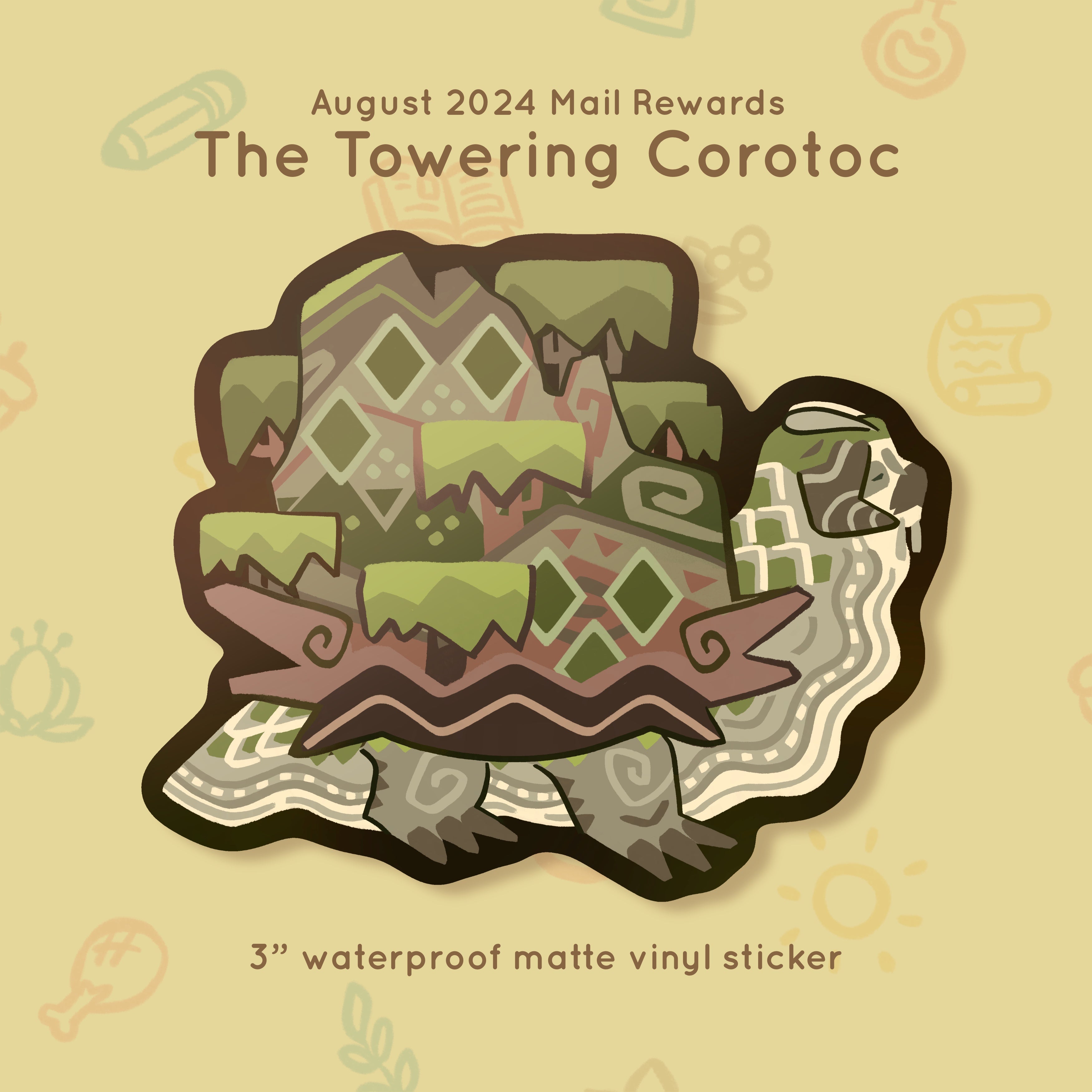 Critter #24 - Towering Corotoc - August 2024 Rewards