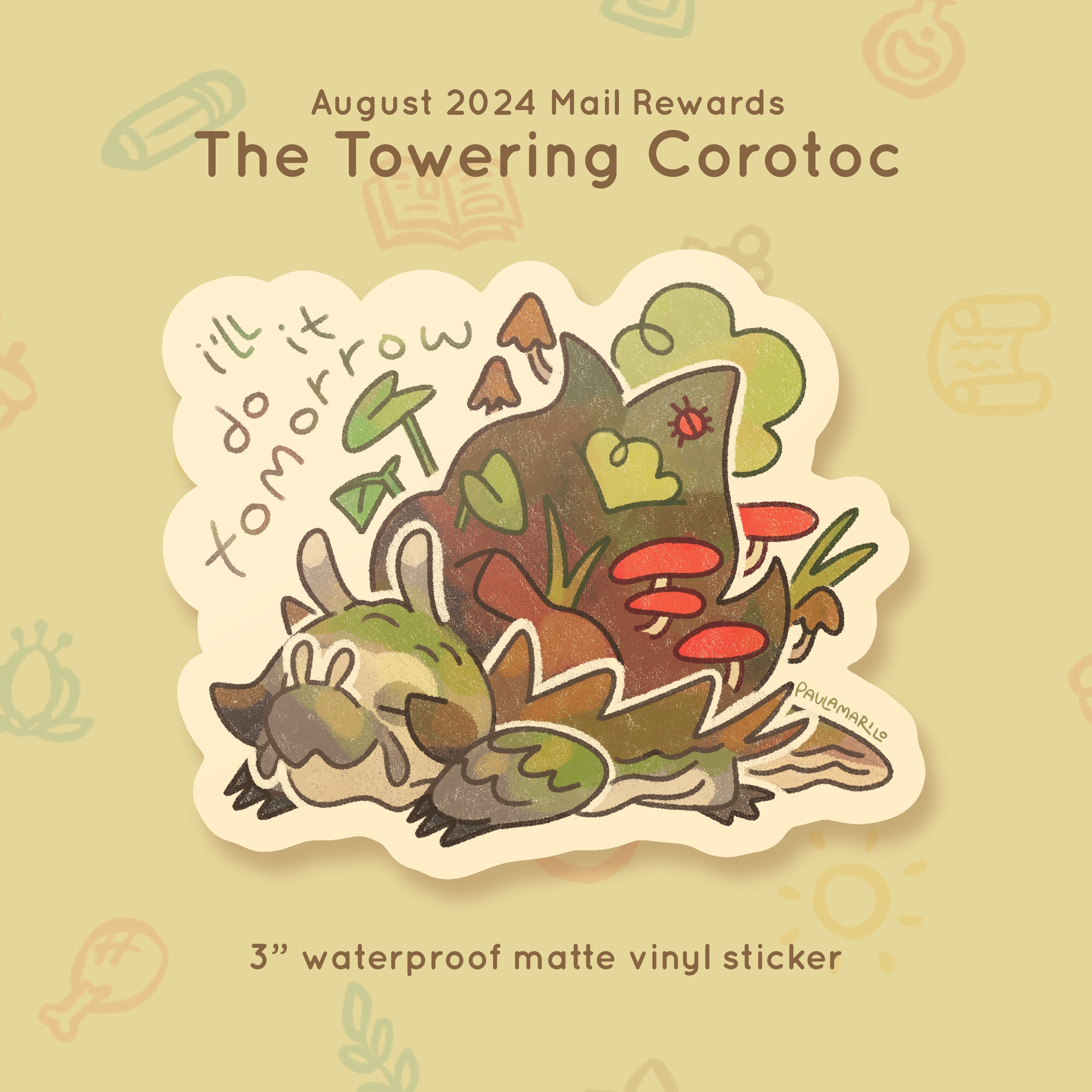 Critter #24 - Towering Corotoc - August 2024 Rewards