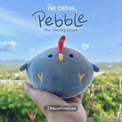 PRE-ORDER Pebble the Chonky Chook Plush Art Toy