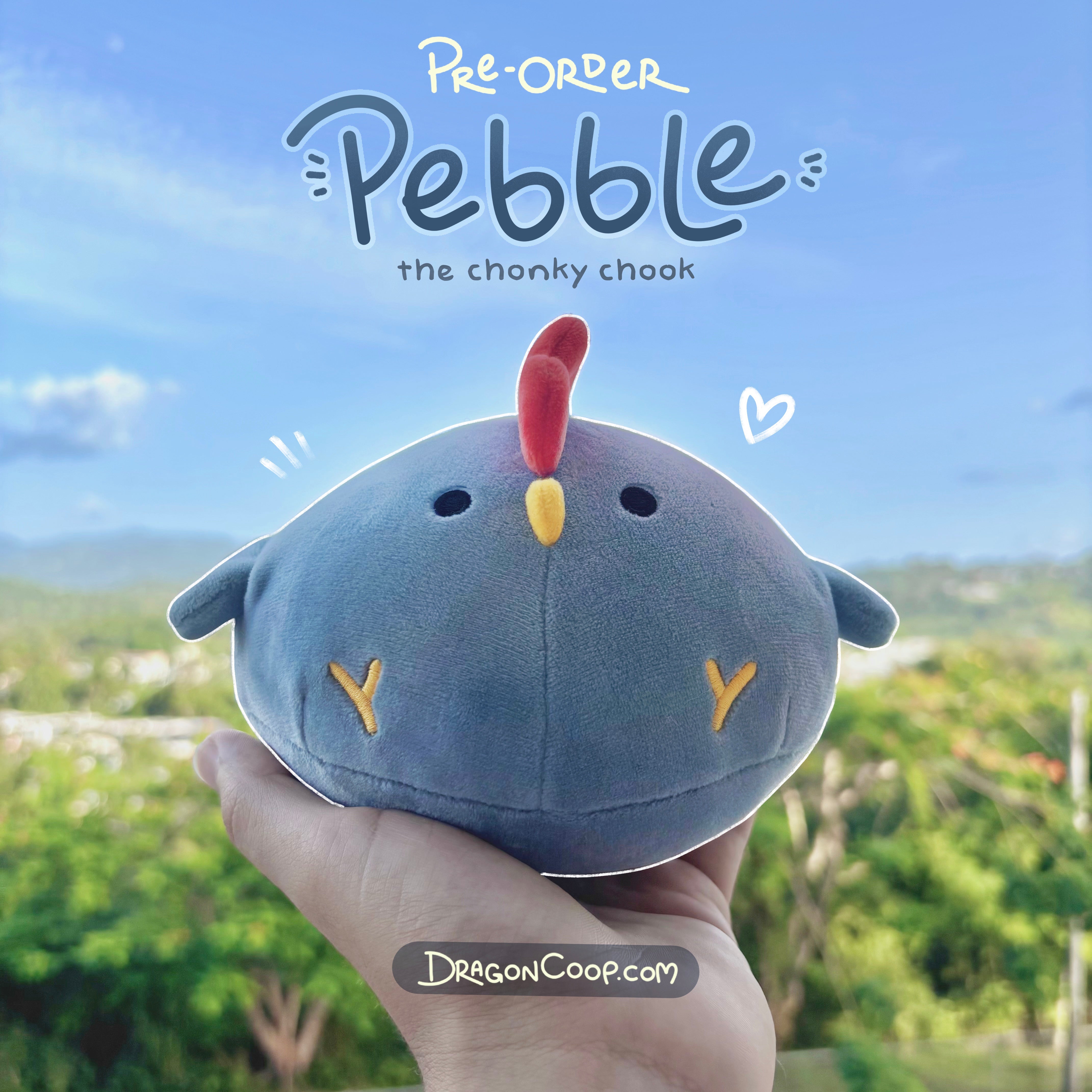 PRE-ORDER Pebble the Chonky Chook Plush Art Toy