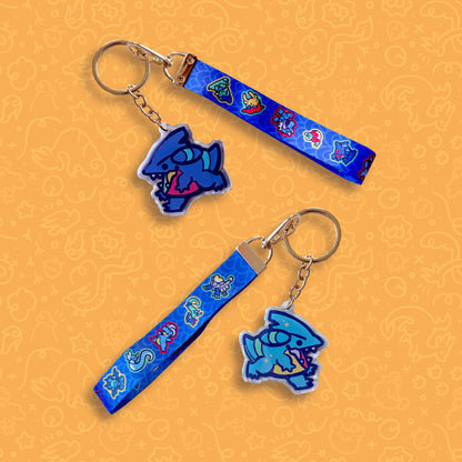 Dragon Type Babies Lanyard Keychain