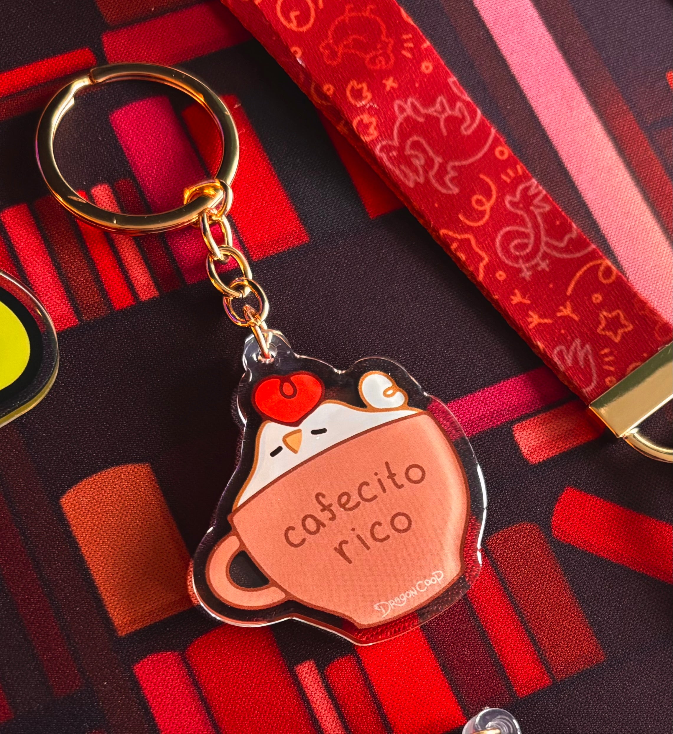 Cafecito Rico Keychain