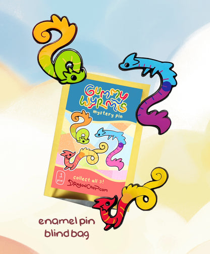 Gummy Wyrms Enamel Pin Blind Bag