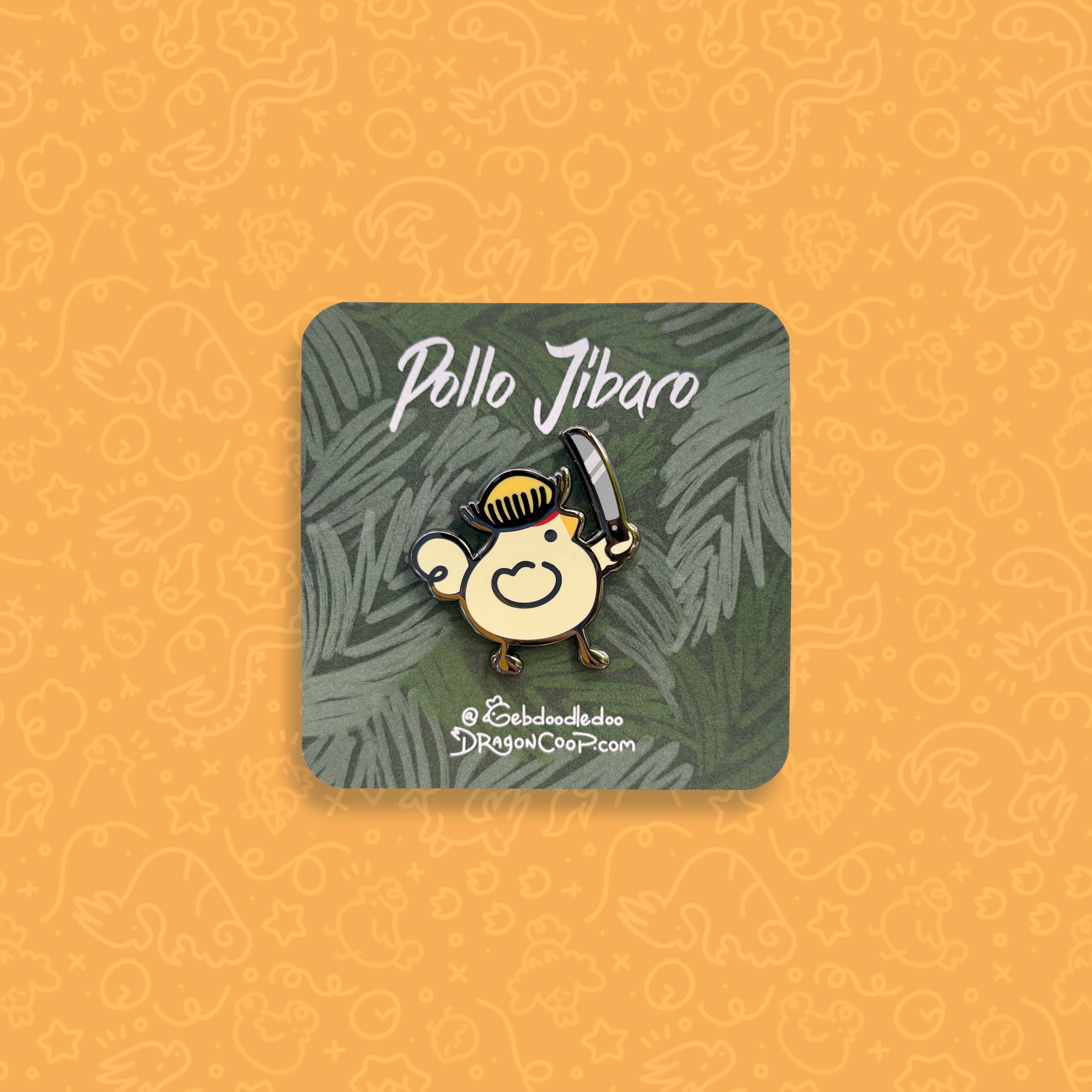 Pollo Jíbaro Enamel Pin