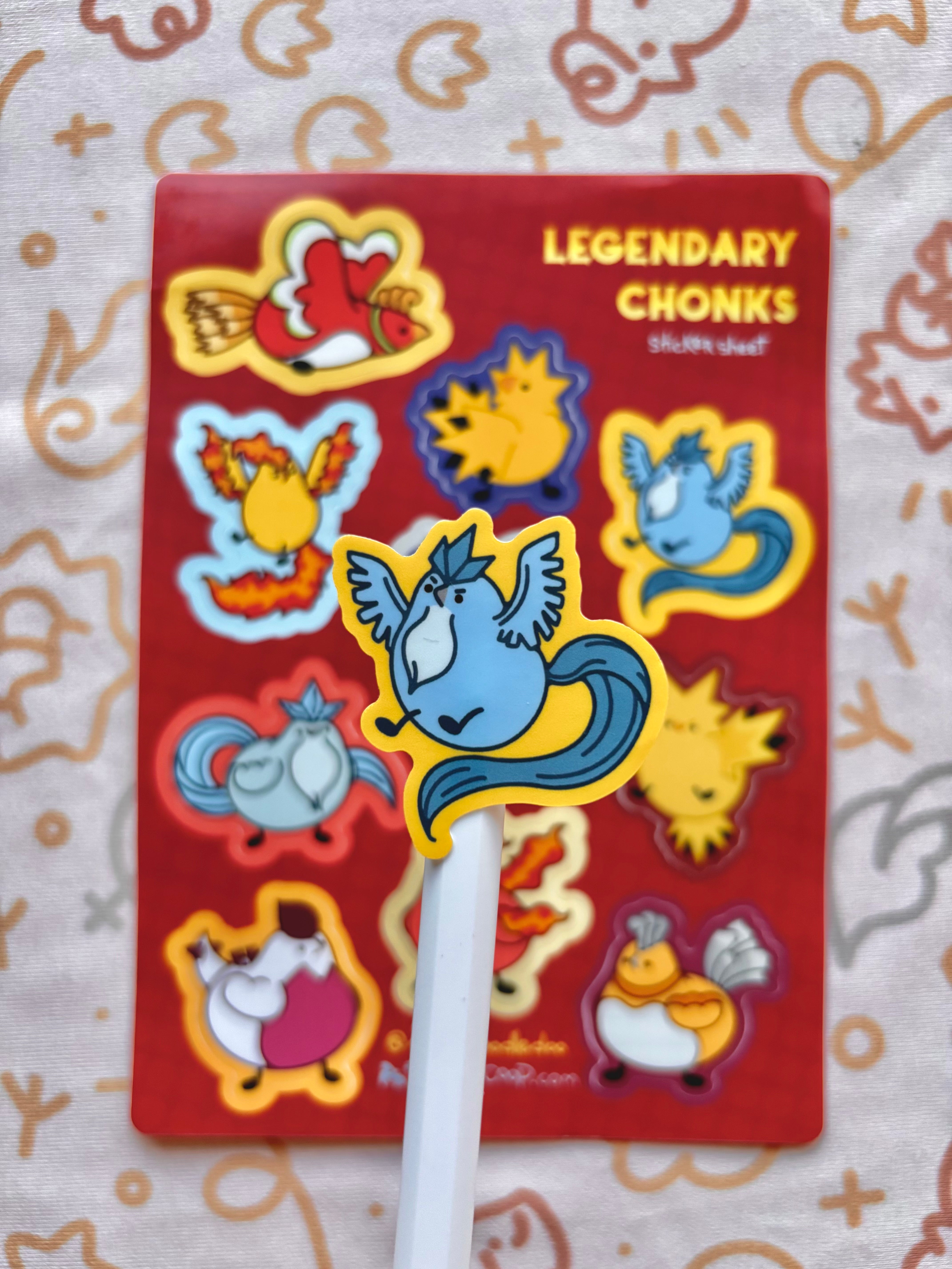Legendary Chonks Vinyl Sticker Sheet