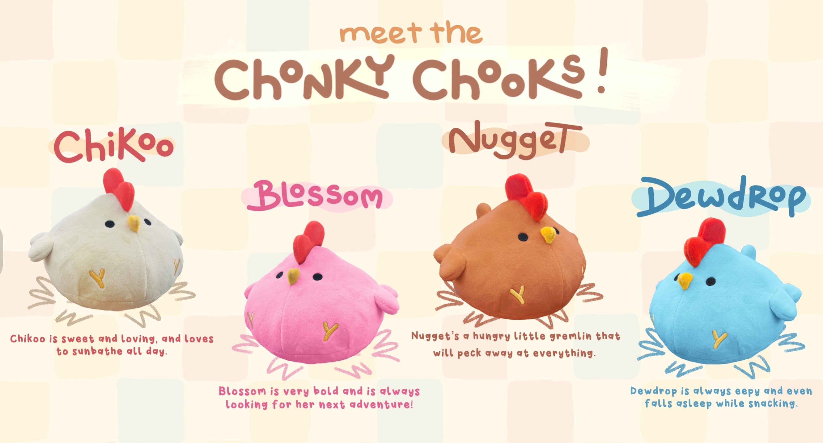 PRE-ORDER Pebble the Chonky Chook Plush Art Toy
