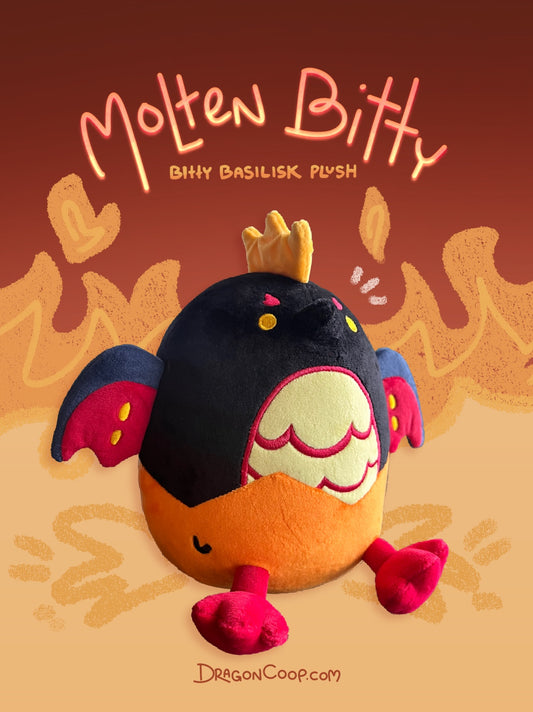 Molten Bitty Basilisk Plush Art Toy