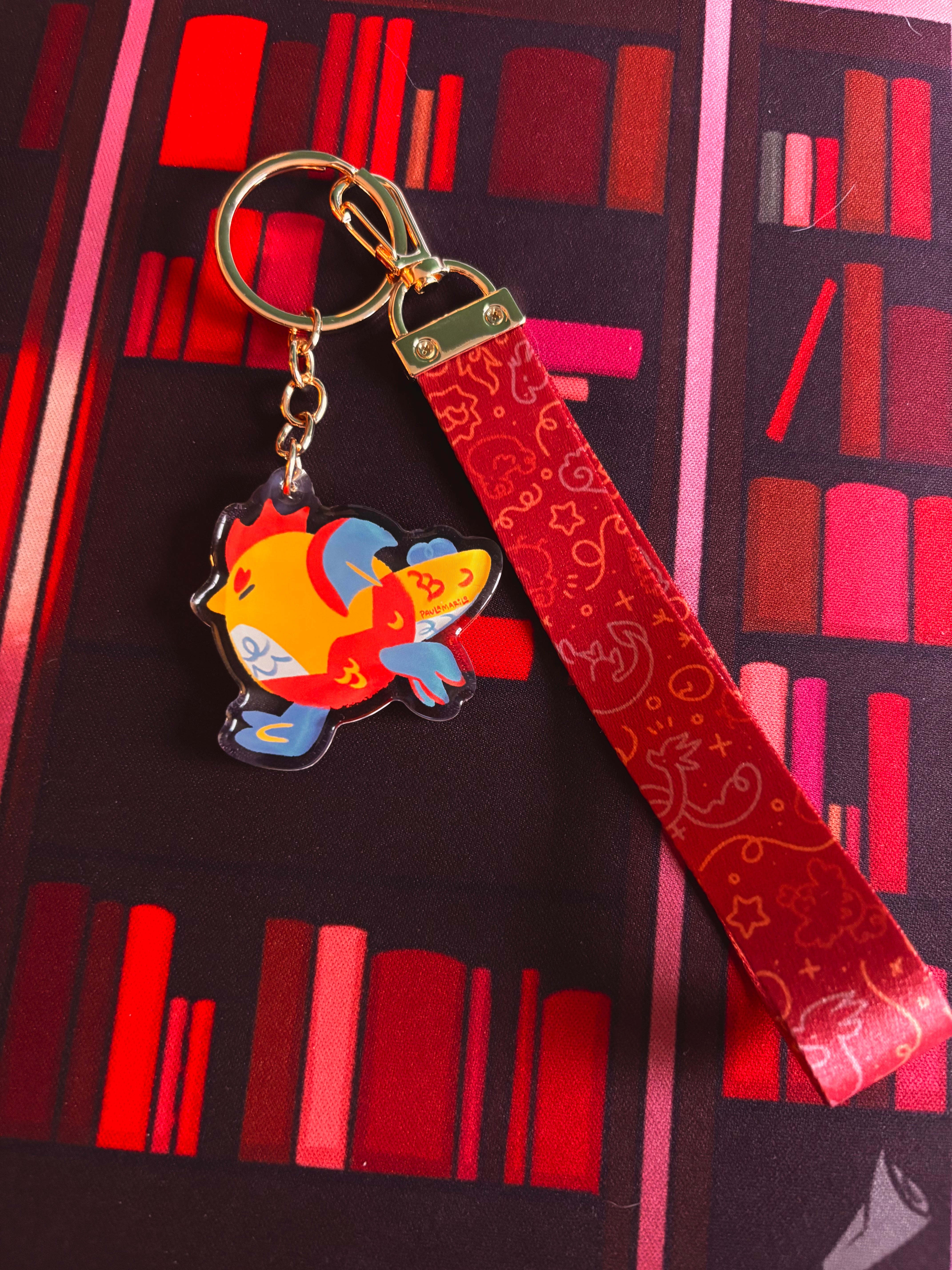 Bitty Basilisk Lanyard Keychain