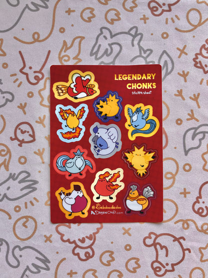 Legendary Chonks Vinyl Sticker Sheet