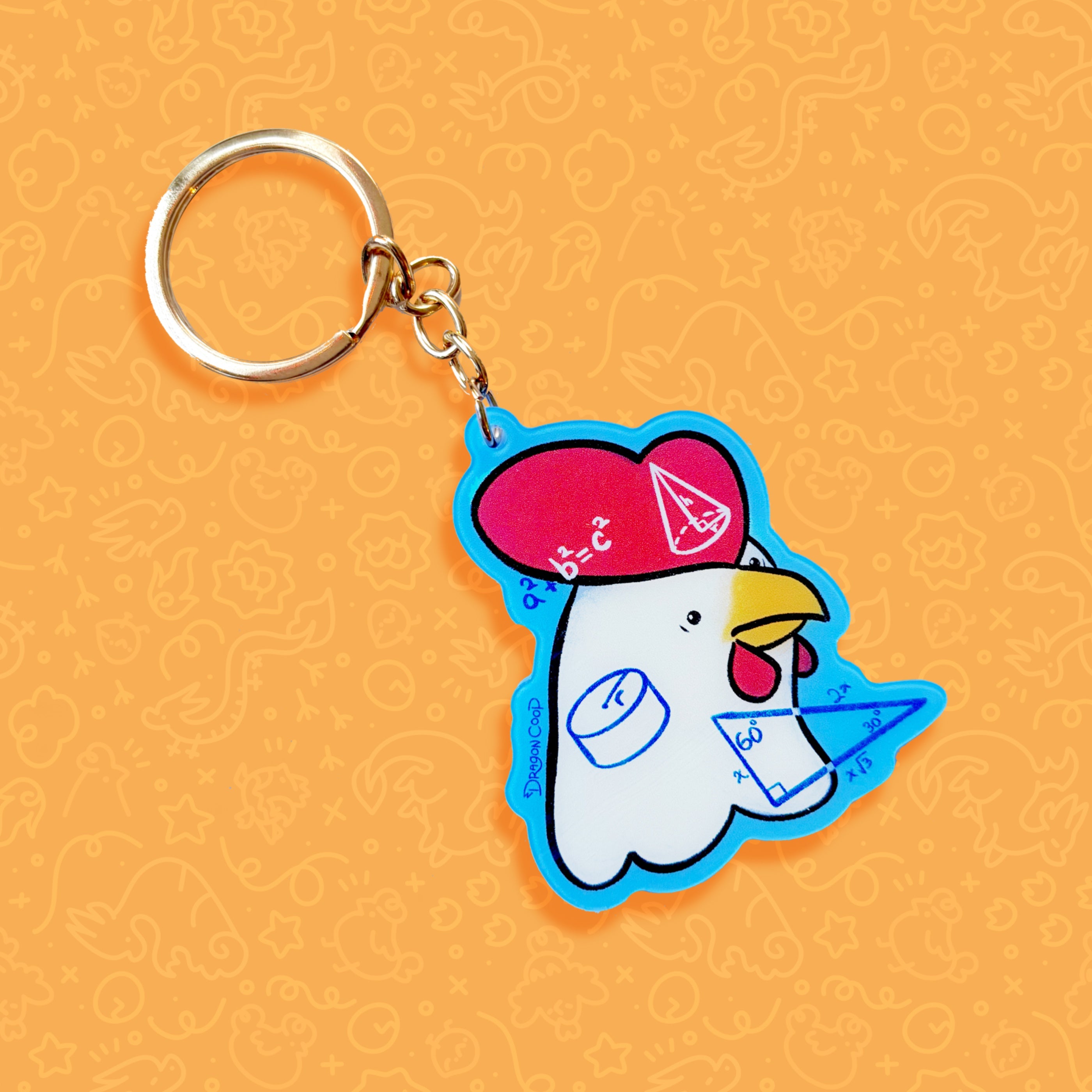 Math Chook Keychain