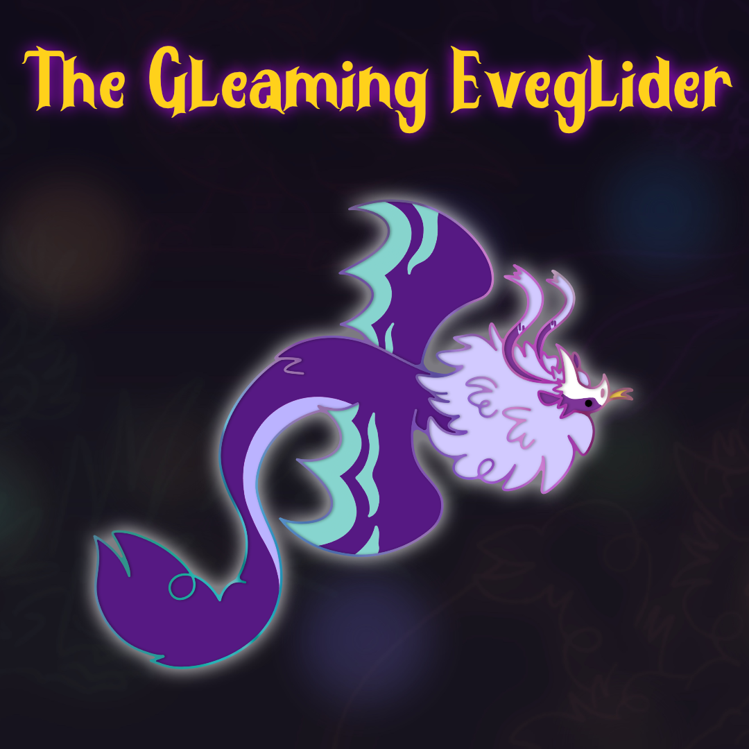 Rainbow Eveglider Glowy Enamel Pin