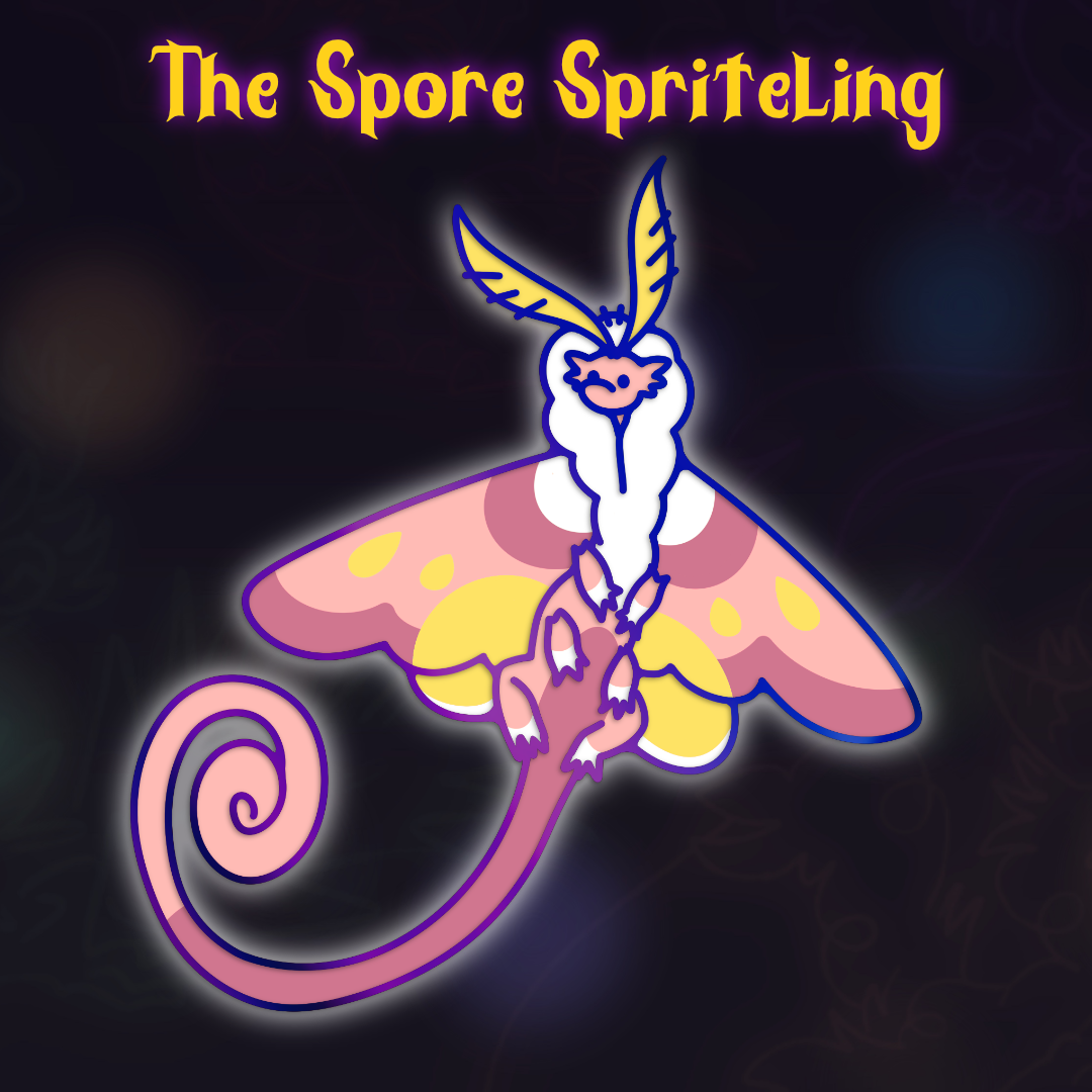 Rainbow Spriteling Glowy Enamel Pin