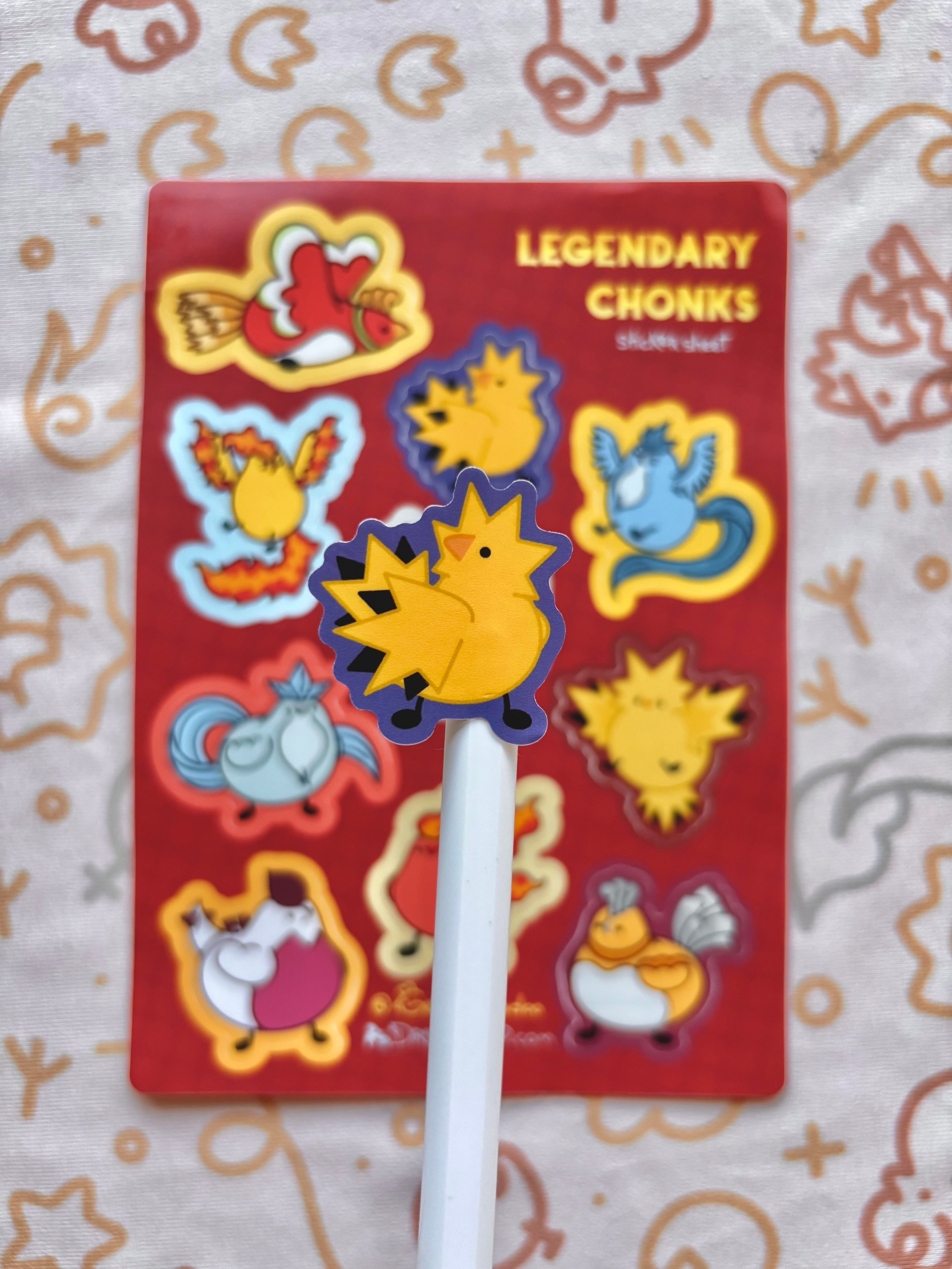 Legendary Chonks Vinyl Sticker Sheet