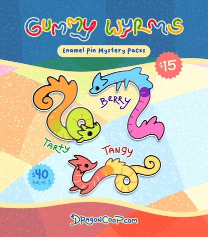 Gummy Wyrms Enamel Pin Blind Bag