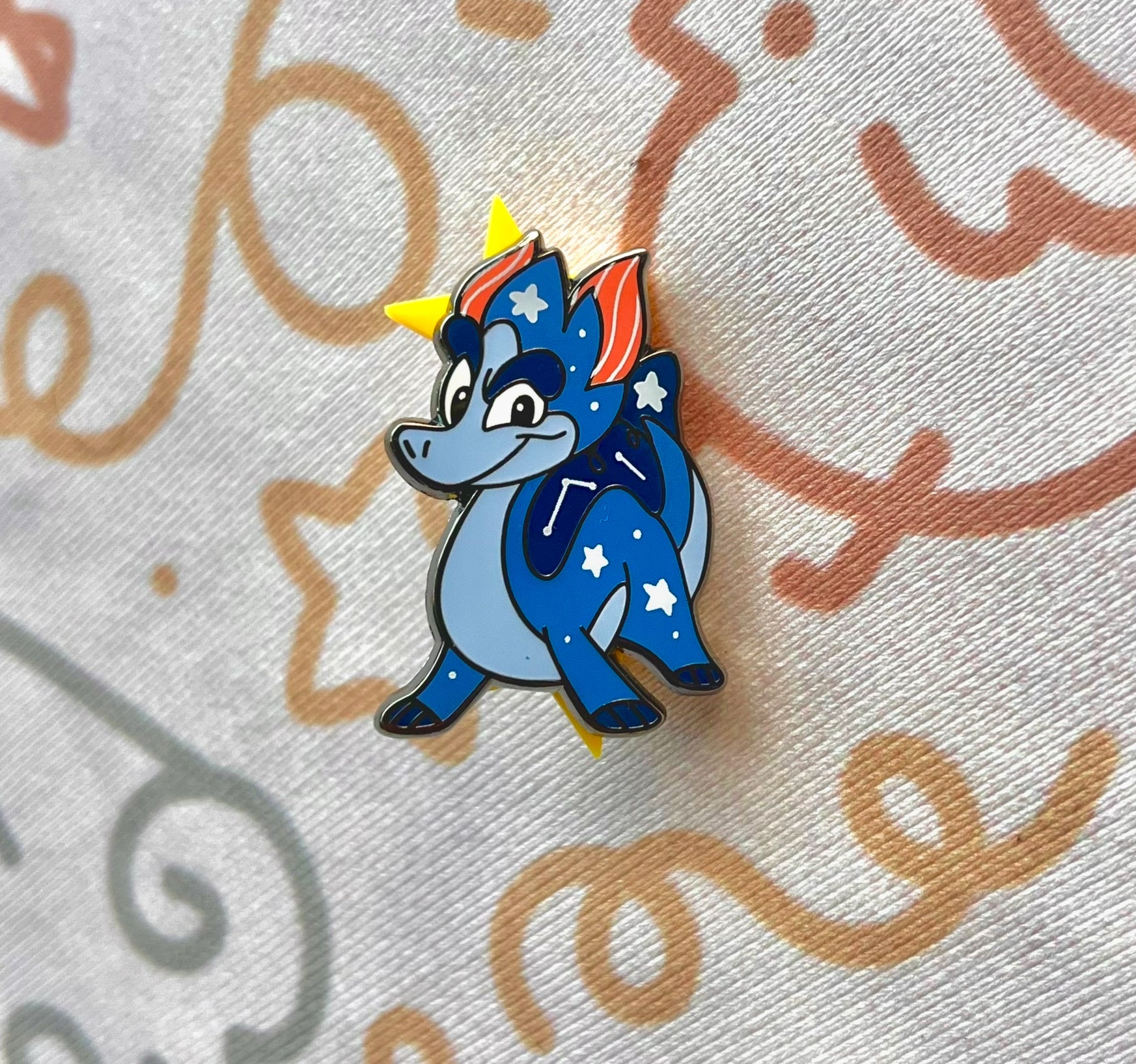 Rad Spindle Enamel Pin