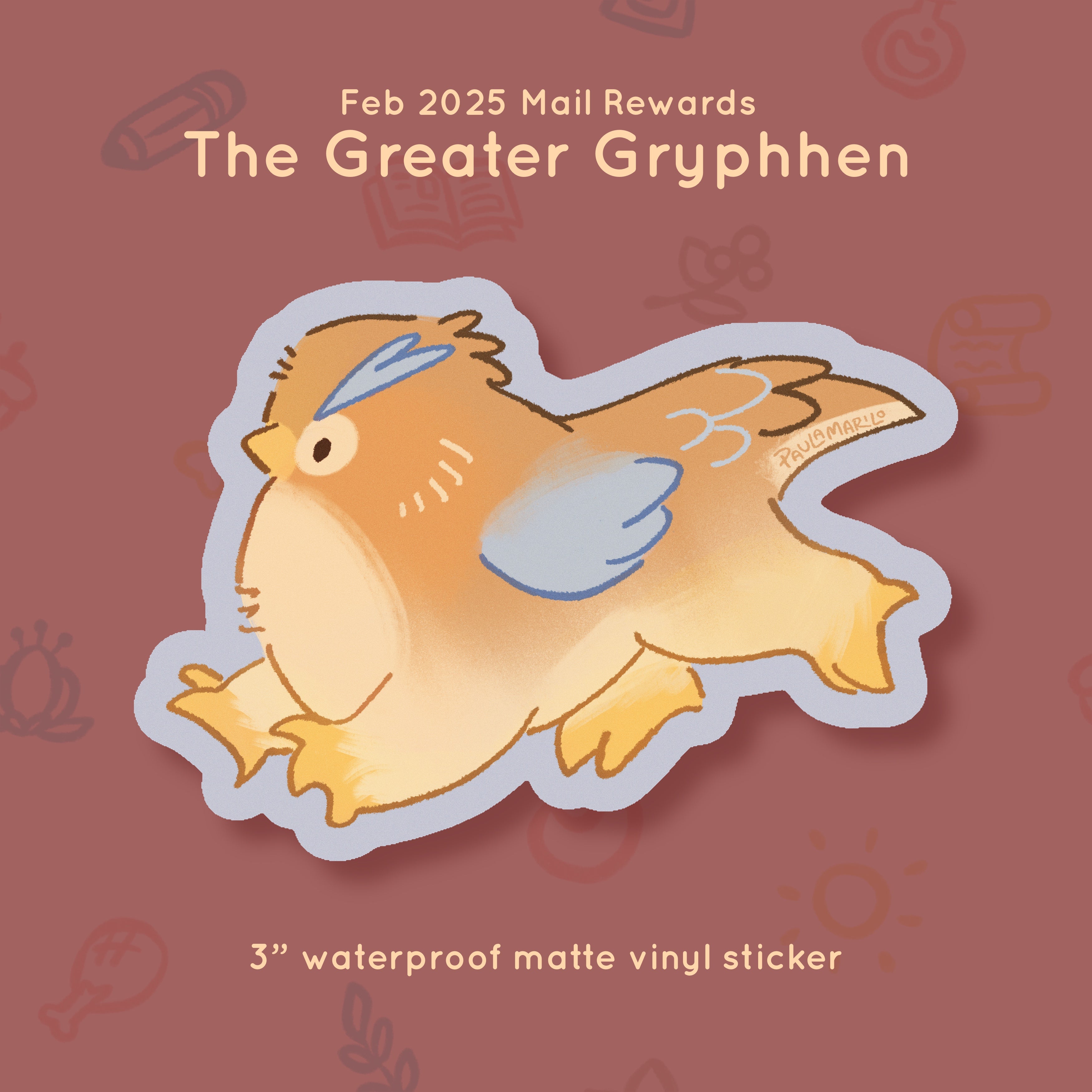 Critter #29 - Greater Gryphhen - February 2025 Rewards