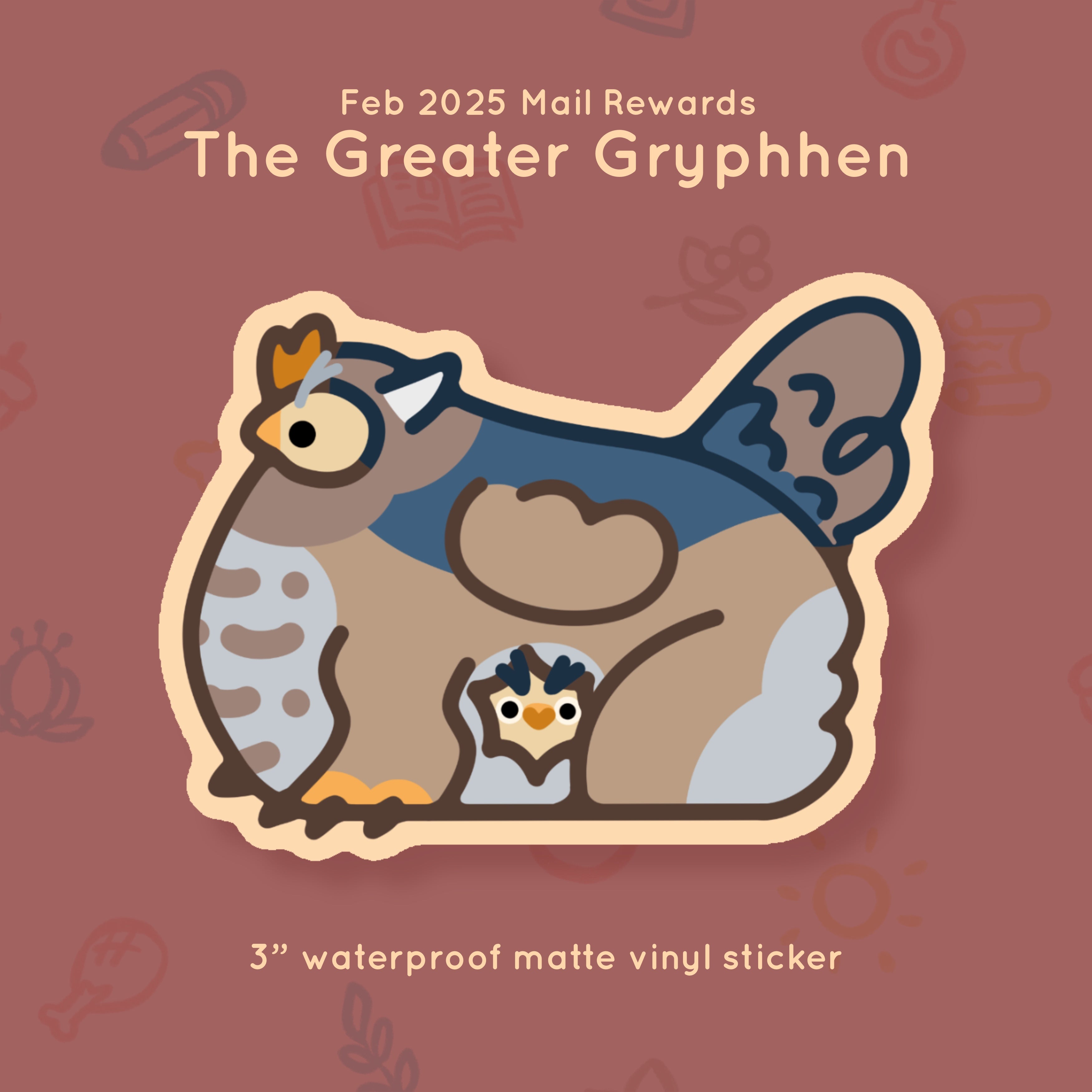Critter #29 - Greater Gryphhen - February 2025 Rewards