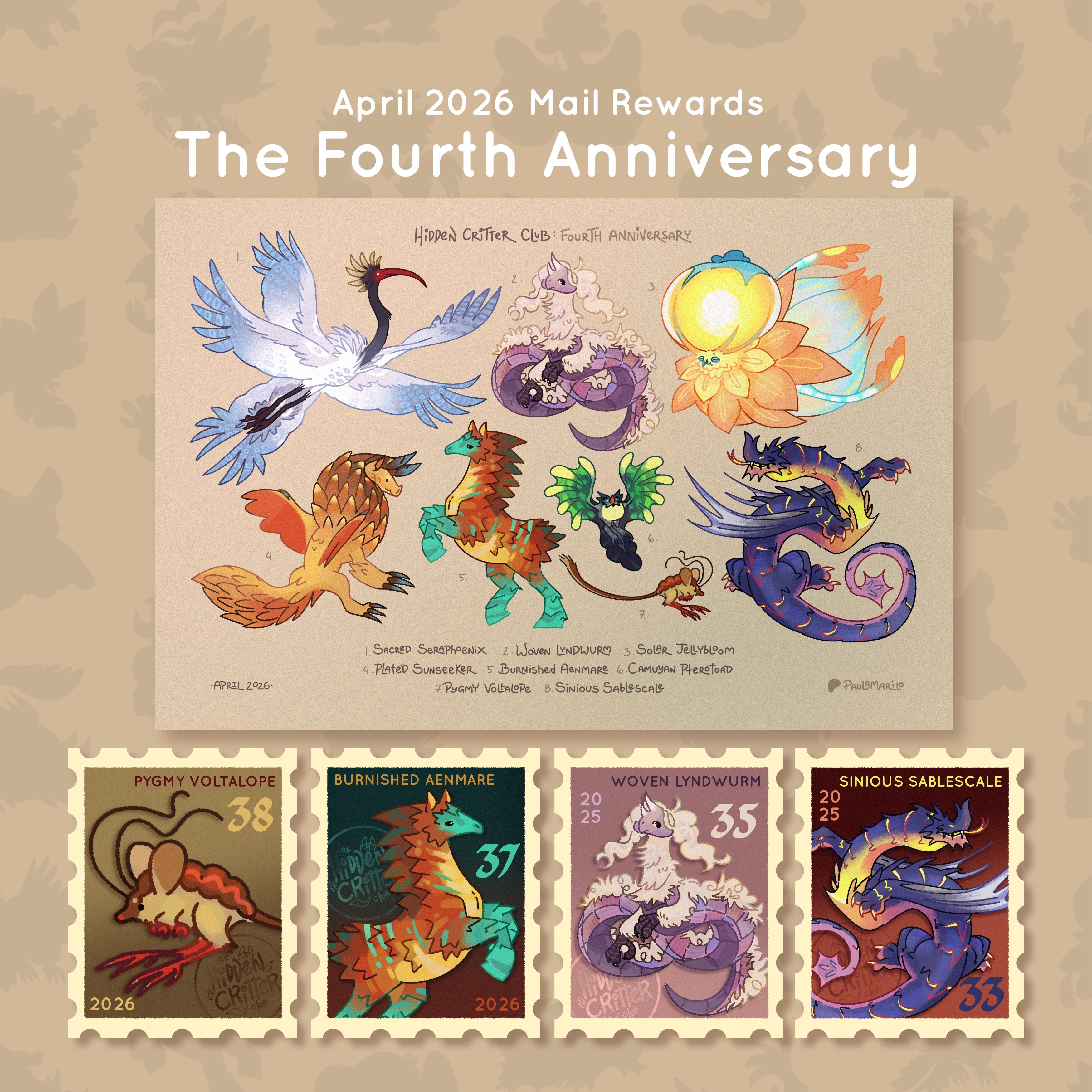Segundo aniversario - Recompensas de abril de 2024